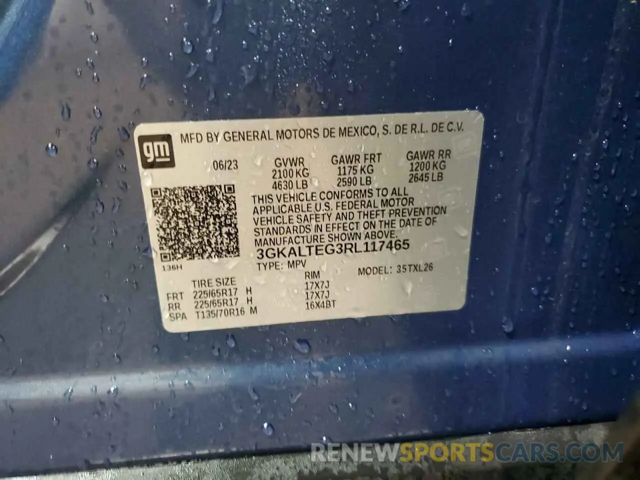 12 Photograph of a damaged car 3GKALTEG3RL117465 GMC TERRAIN 2024