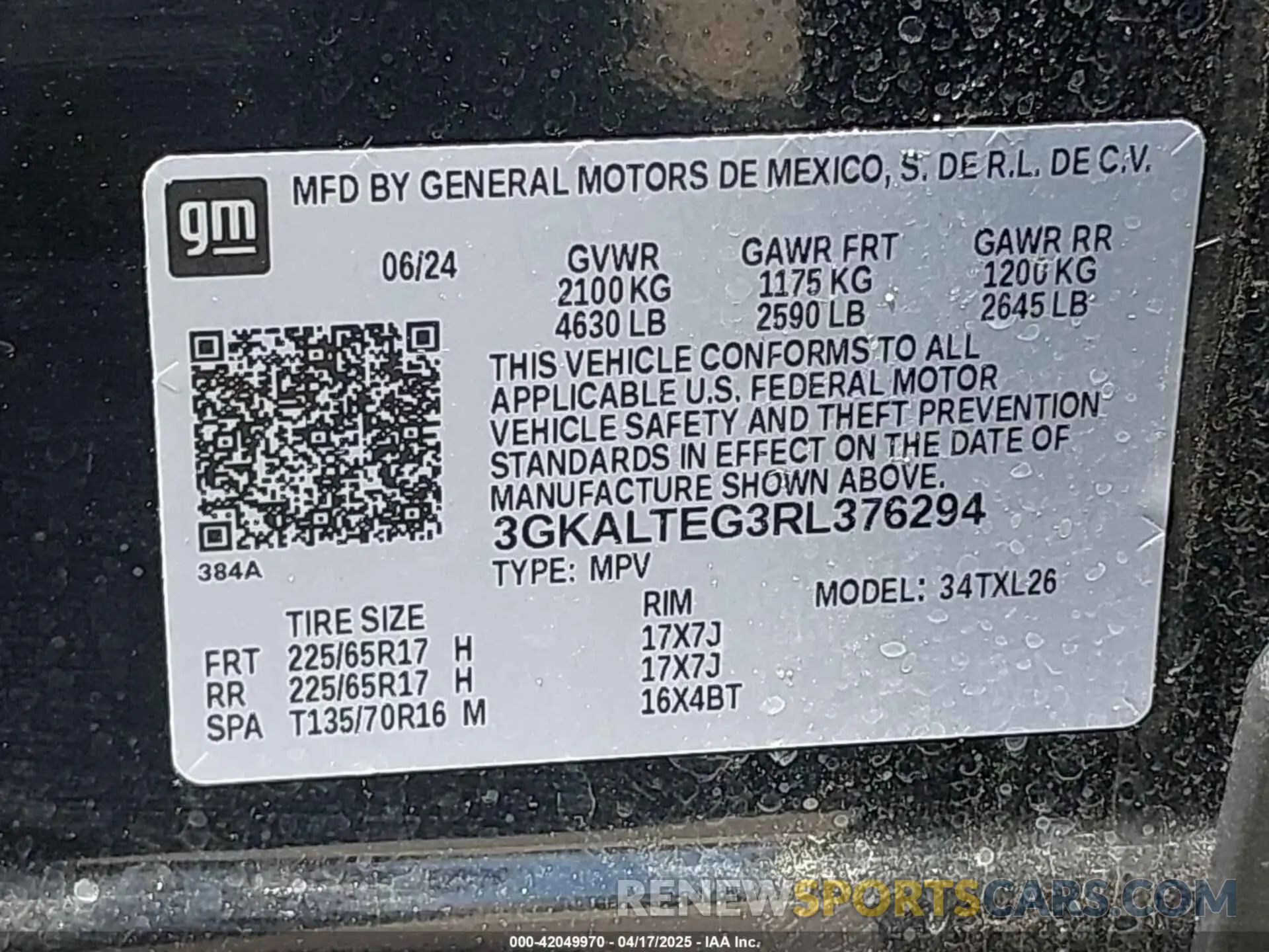 9 Photograph of a damaged car 3GKALTEG3RL376294 GMC TERRAIN 2024