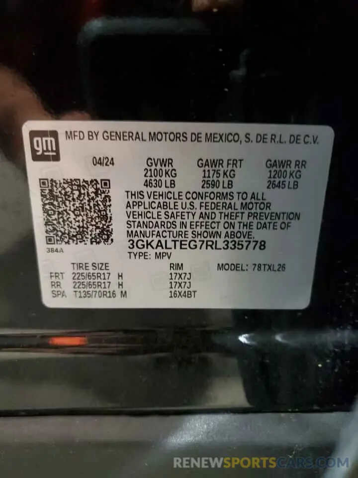 13 Photograph of a damaged car 3GKALTEG7RL335778 GMC TERRAIN 2024