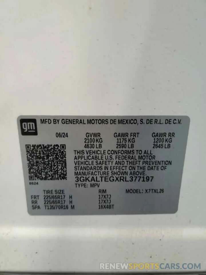 13 Photograph of a damaged car 3GKALTEGXRL377197 GMC TERRAIN 2024