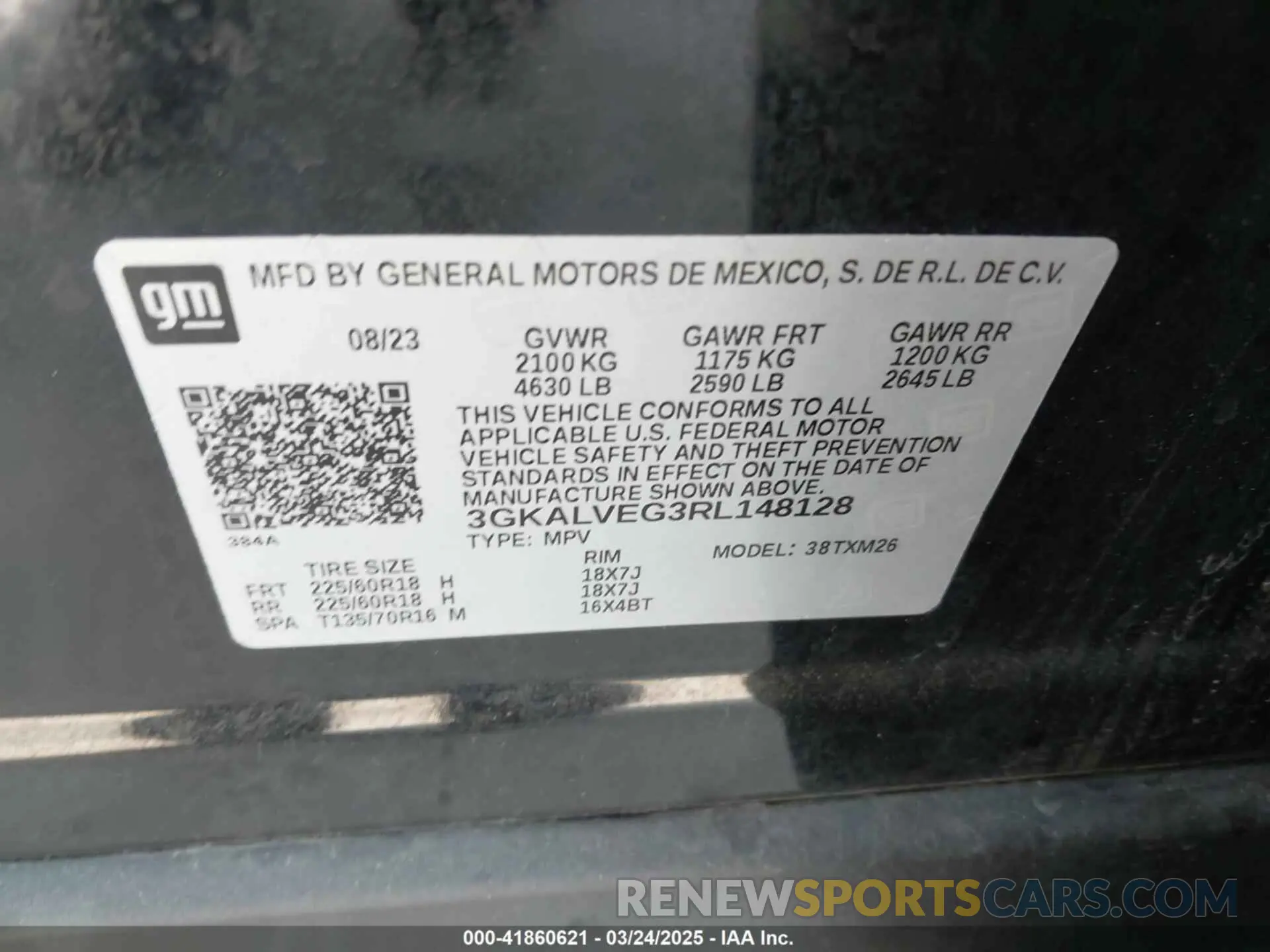 9 Фотография поврежденного автомобиля 3GKALVEG3RL148128 GMC TERRAIN 2024