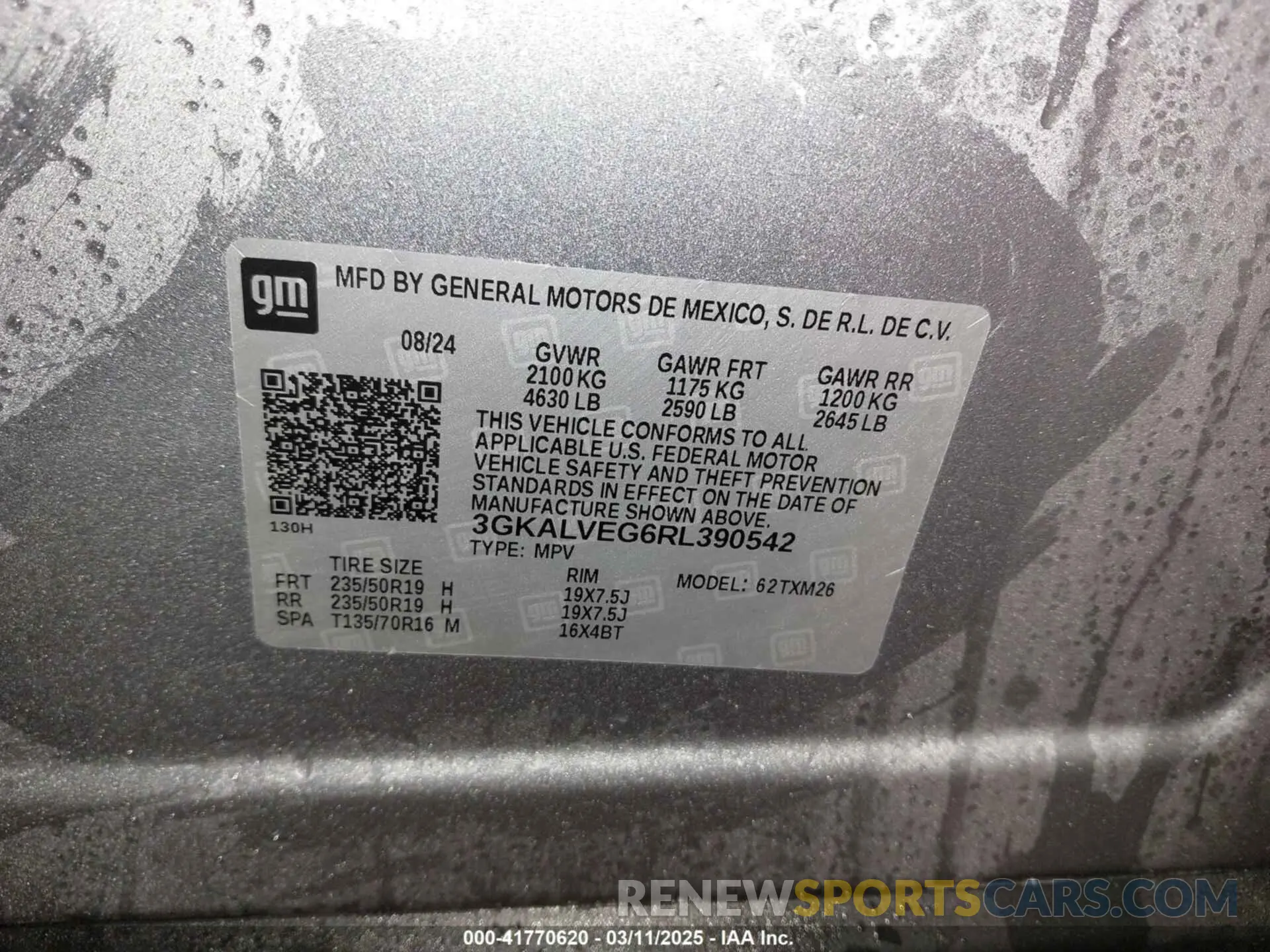 9 Photograph of a damaged car 3GKALVEG6RL390542 GMC TERRAIN 2024