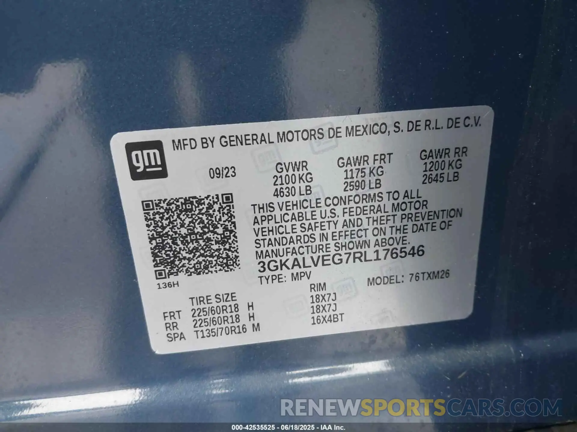 9 Photograph of a damaged car 3GKALVEG7RL176546 GMC TERRAIN 2024