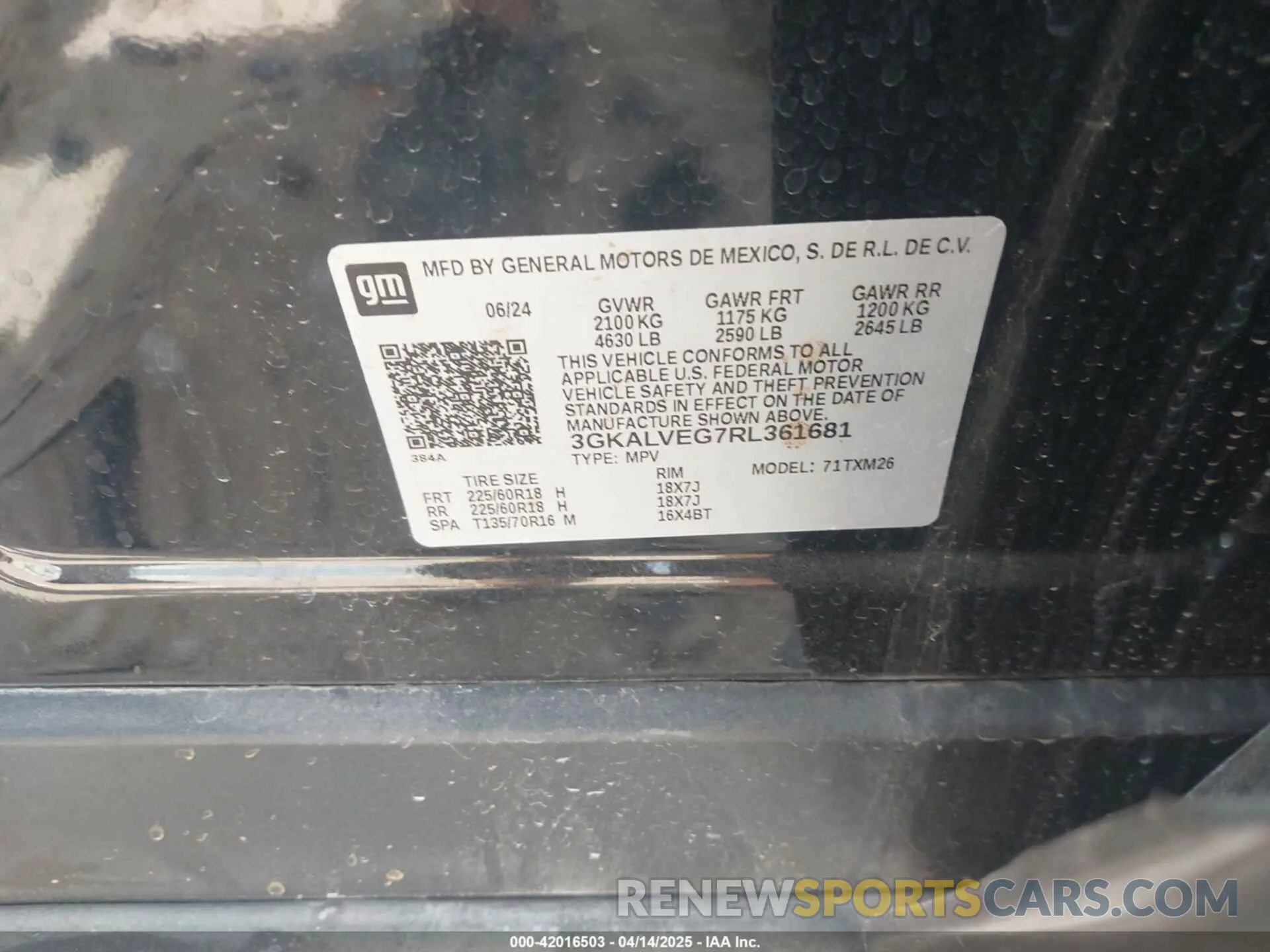 9 Photograph of a damaged car 3GKALVEG7RL361681 GMC TERRAIN 2024