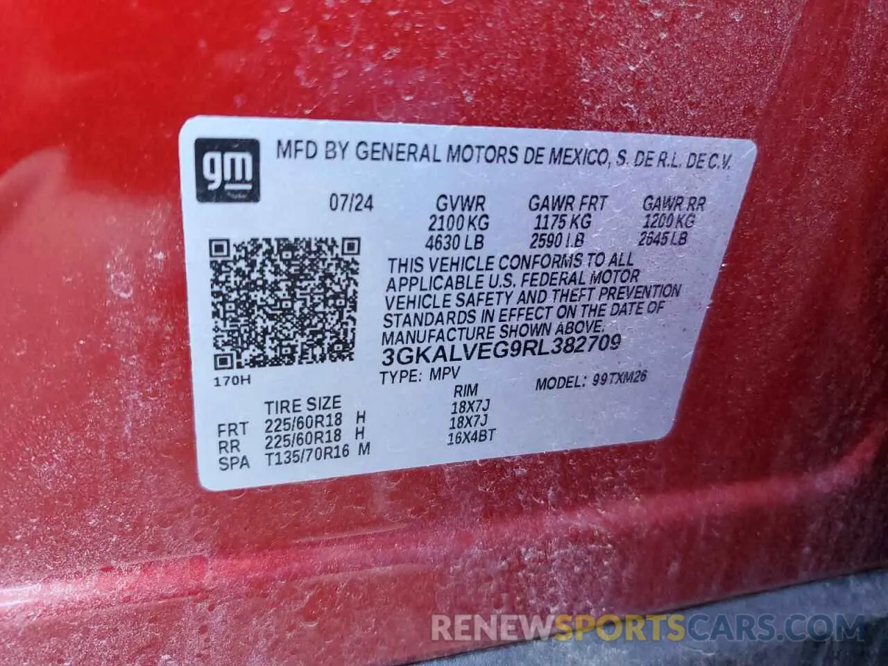 15 Фотография поврежденного автомобиля 3GKALVEG9RL382709 GMC TERRAIN 2024