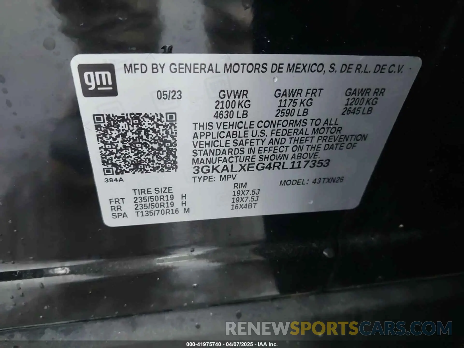 9 Photograph of a damaged car 3GKALXEG4RL117353 GMC TERRAIN 2024