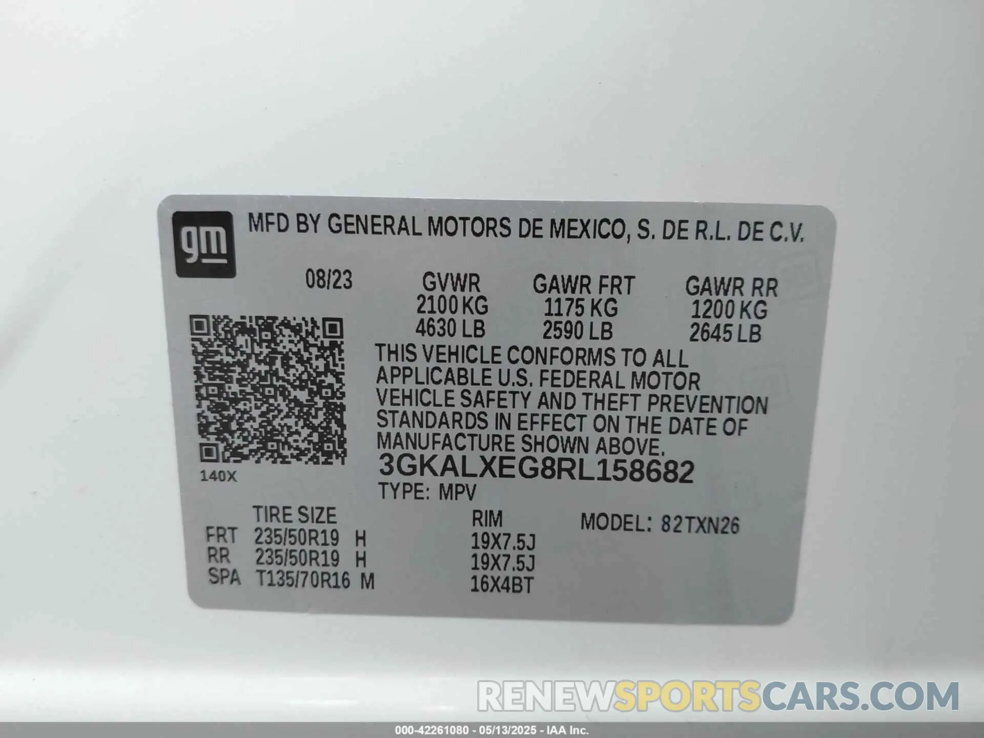 9 Photograph of a damaged car 3GKALXEG8RL158682 GMC TERRAIN 2024