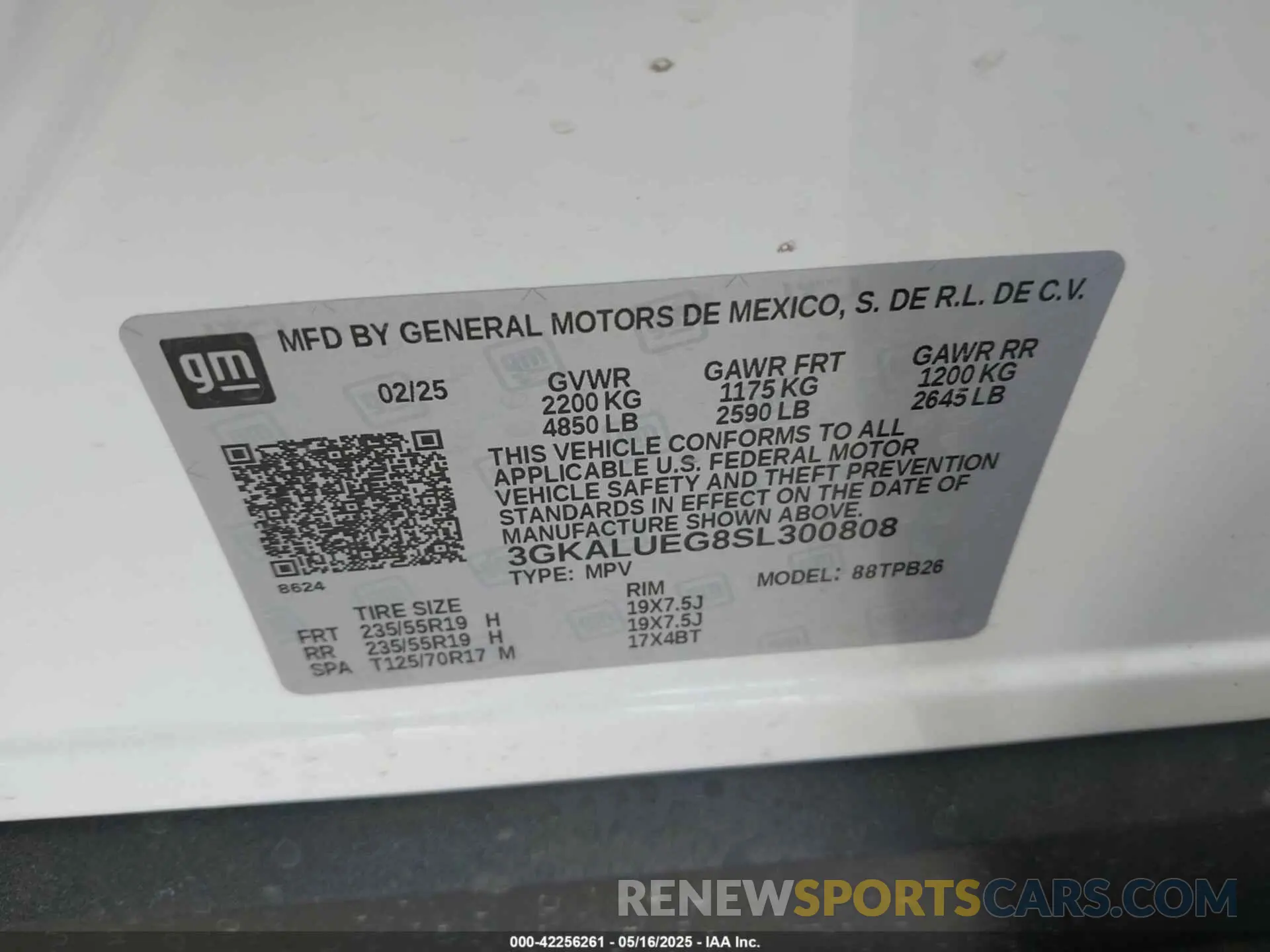 9 Фотография поврежденного автомобиля 3GKALUEG8SL300808 GMC TERRAIN 2025