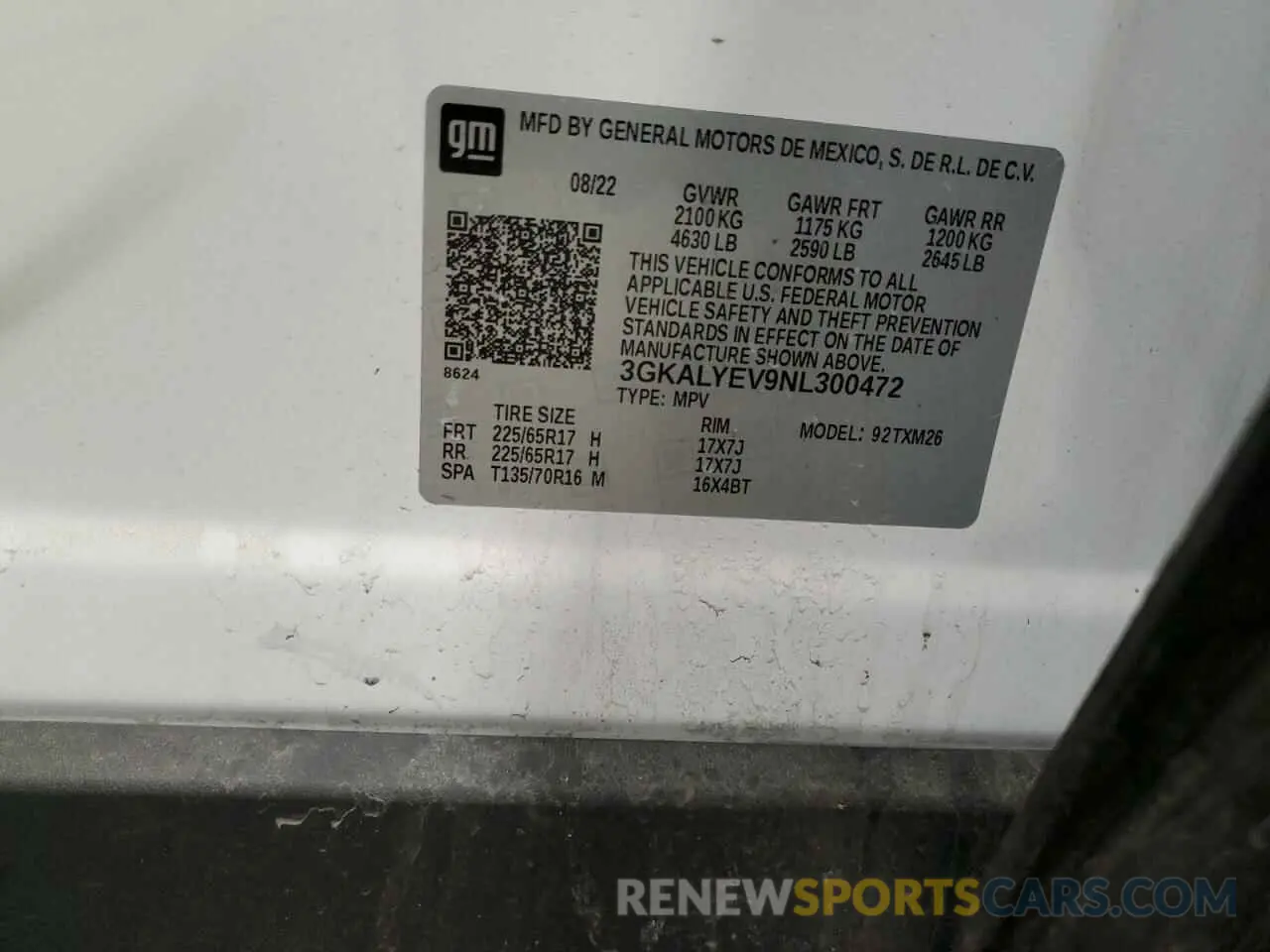 14 Фотография поврежденного автомобиля 3GKALYEV9NL300472 GMC TERRAIN AT 2022