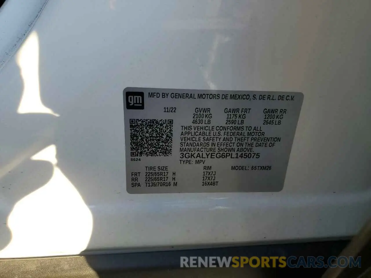 13 Photograph of a damaged car 3GKALYEG6PL145075 GMC TERRAIN AT 2023