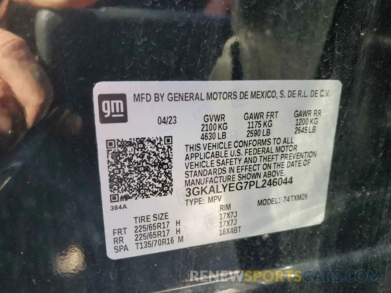 14 Photograph of a damaged car 3GKALYEG7PL246044 GMC TERRAIN AT 2023