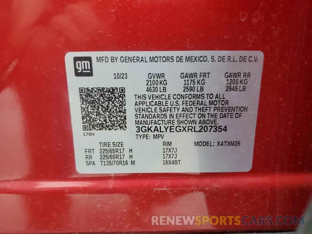 13 Фотография поврежденного автомобиля 3GKALYEGXRL207354 GMC TERRAIN AT 2024