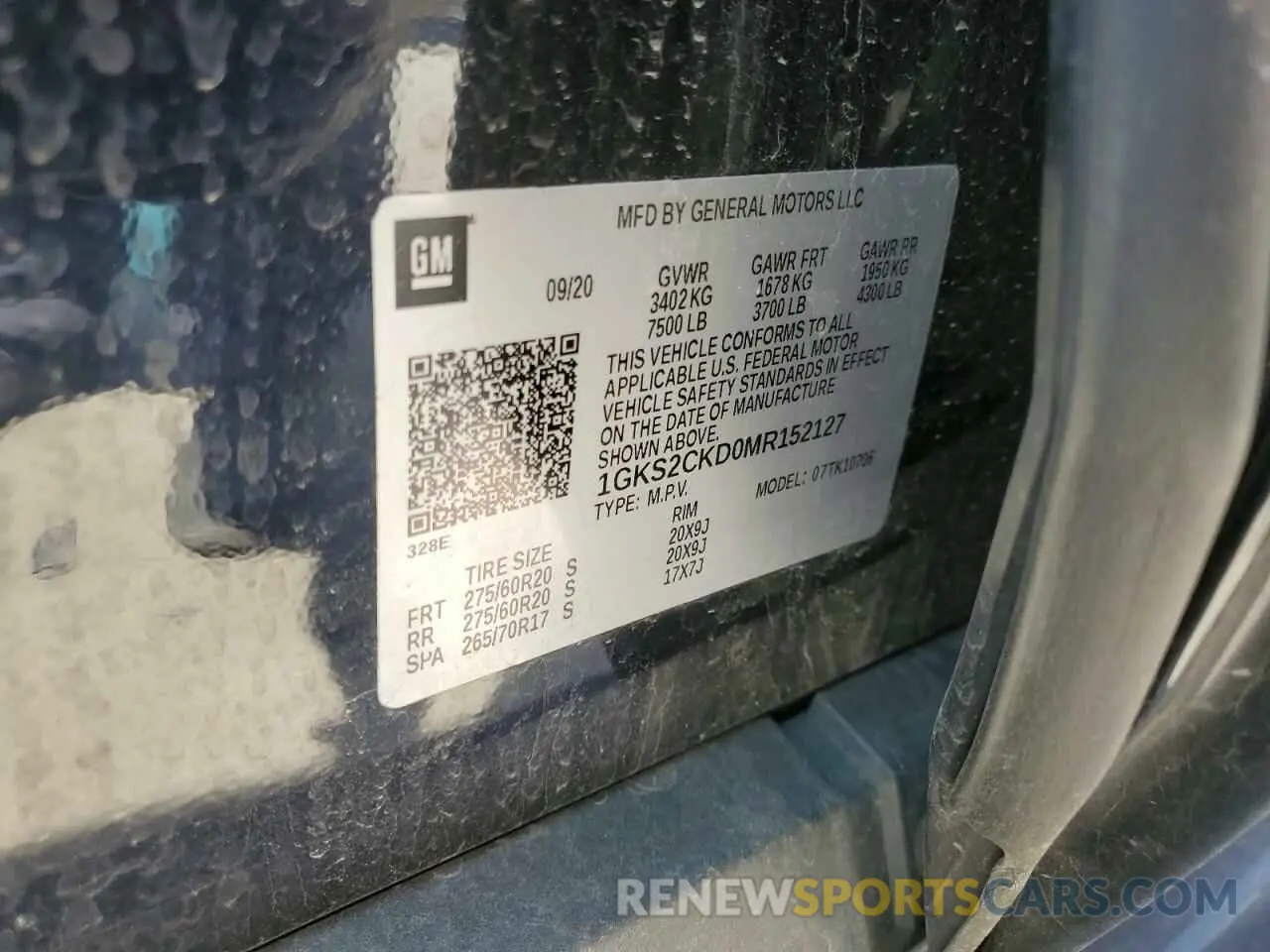 13 Фотография поврежденного автомобиля 1GKS2CKD0MR152127 GMC YUKON 2021