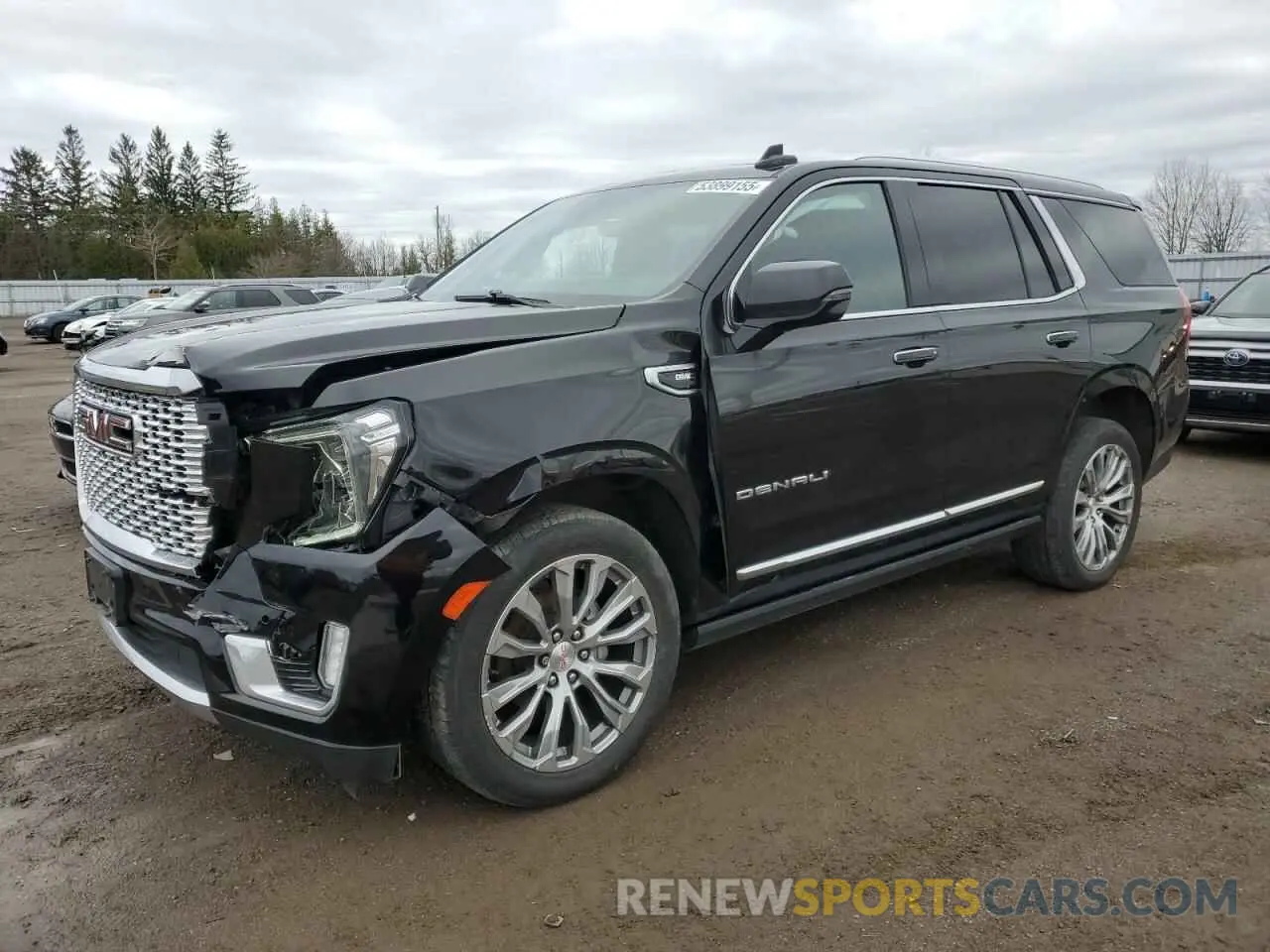 1 Photograph of a damaged car 1GKS2DKL3MR317195 GMC YUKON 2021