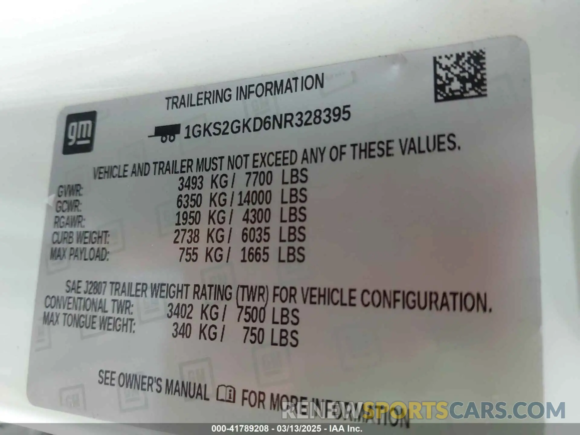 9 Фотография поврежденного автомобиля 1GKS2GKD6NR328395 GMC YUKON XL 2022