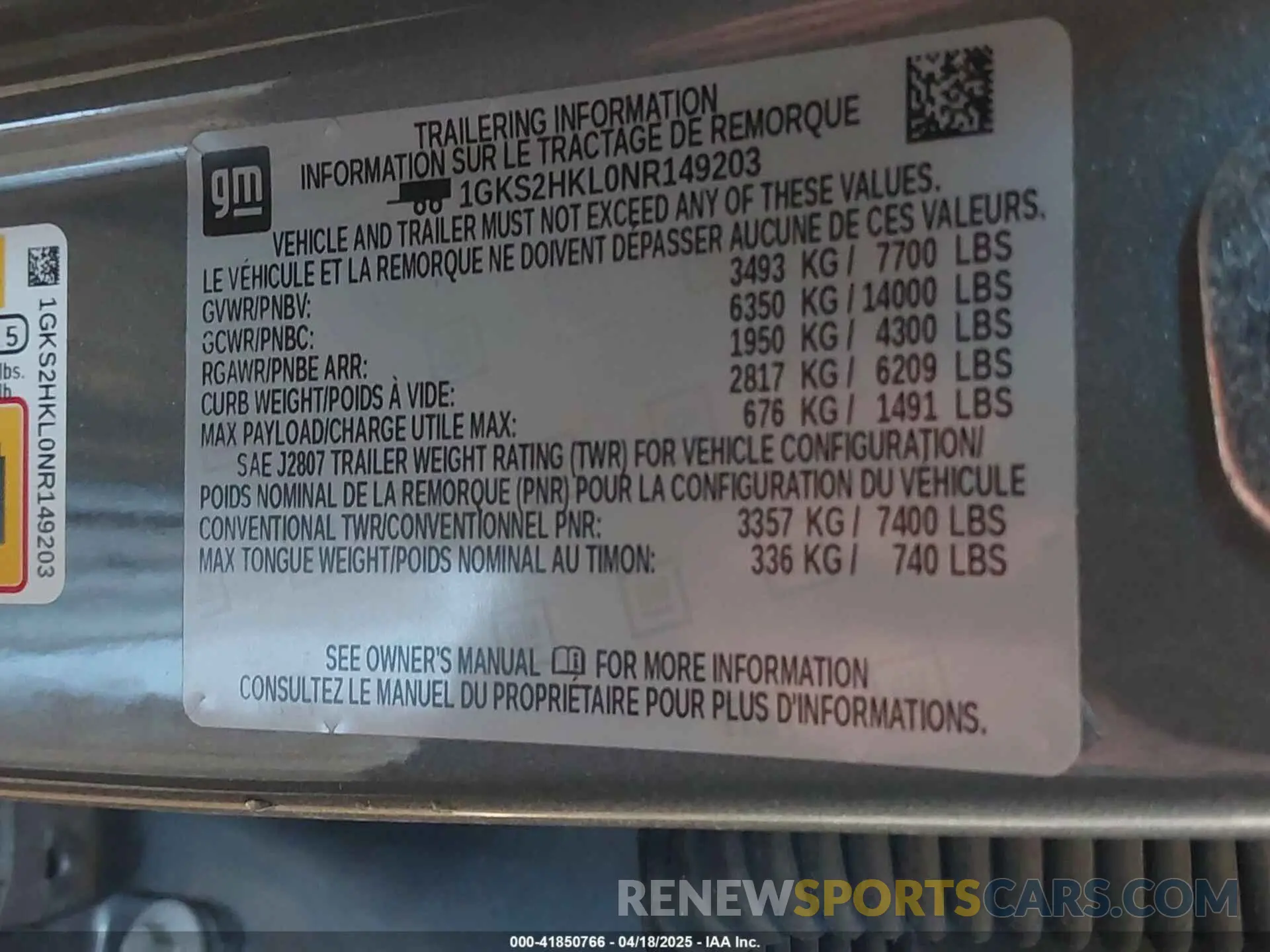 9 Фотография поврежденного автомобиля 1GKS2HKL0NR149203 GMC YUKON XL 2022