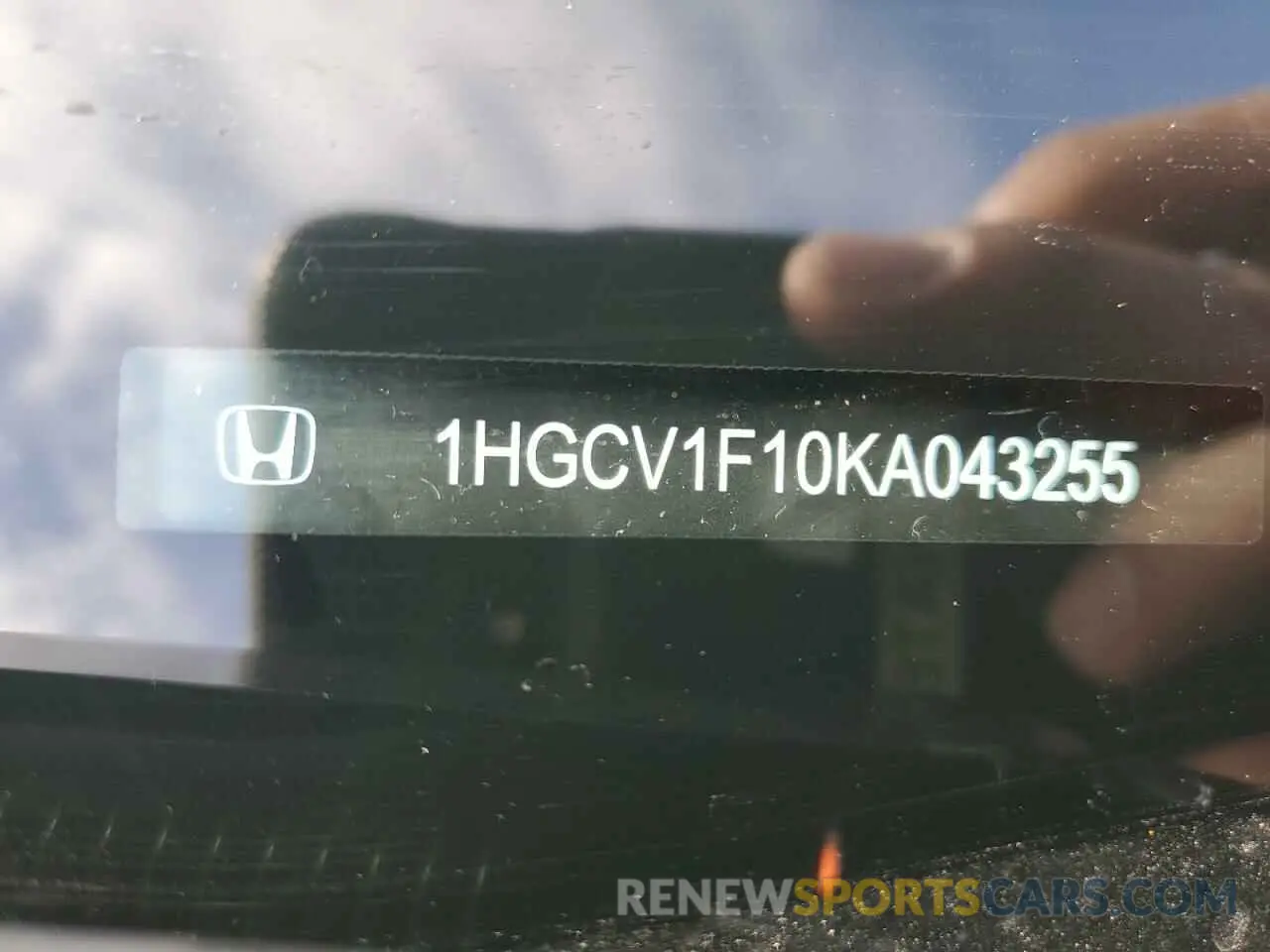 12 Фотография поврежденного автомобиля 1HGCV1F10KA043255 HONDA ACCORD 2019