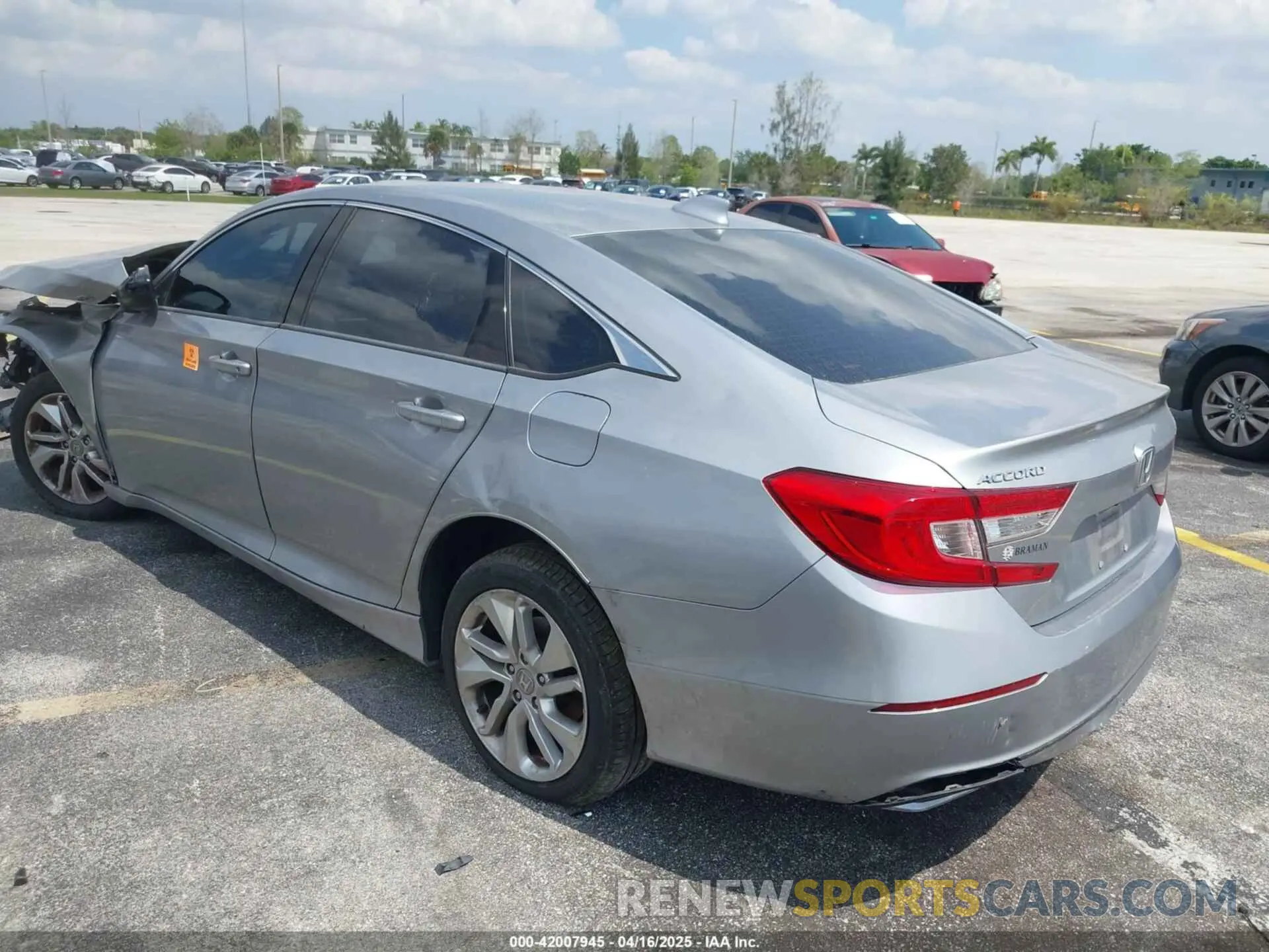 3 Photograph of a damaged car 1HGCV1F10KA135918 HONDA ACCORD 2019