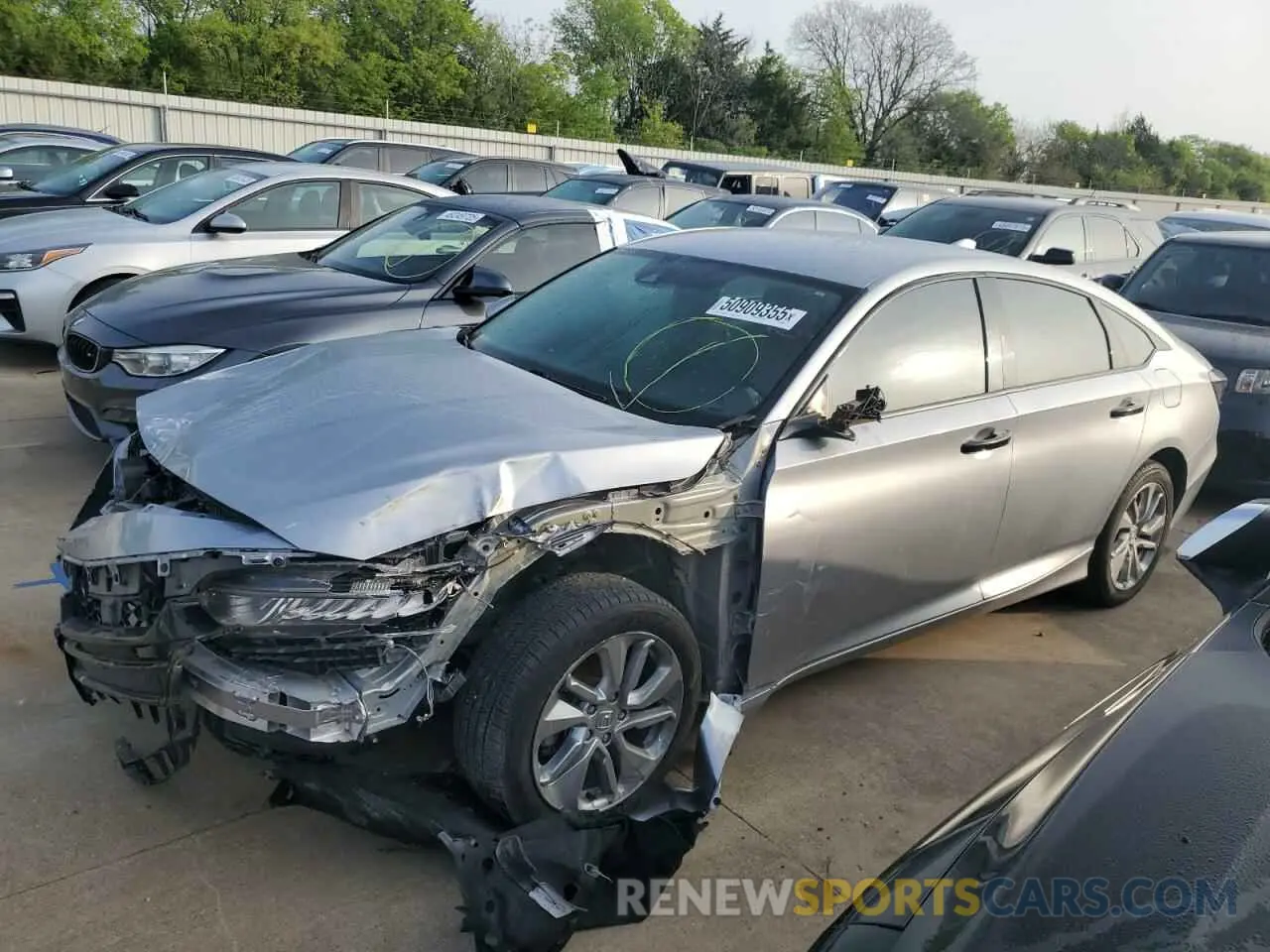 1 Photograph of a damaged car 1HGCV1F11KA103687 HONDA ACCORD 2019