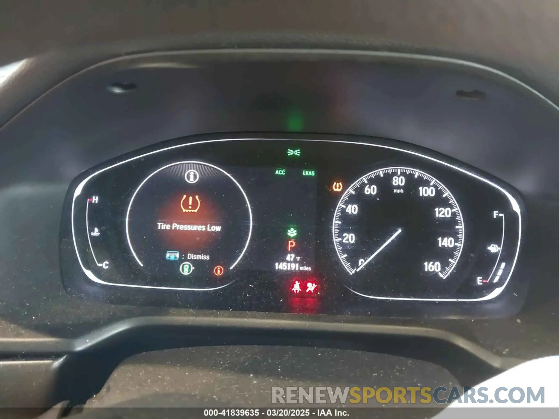 7 Photograph of a damaged car 1HGCV1F12KA135001 HONDA ACCORD 2019