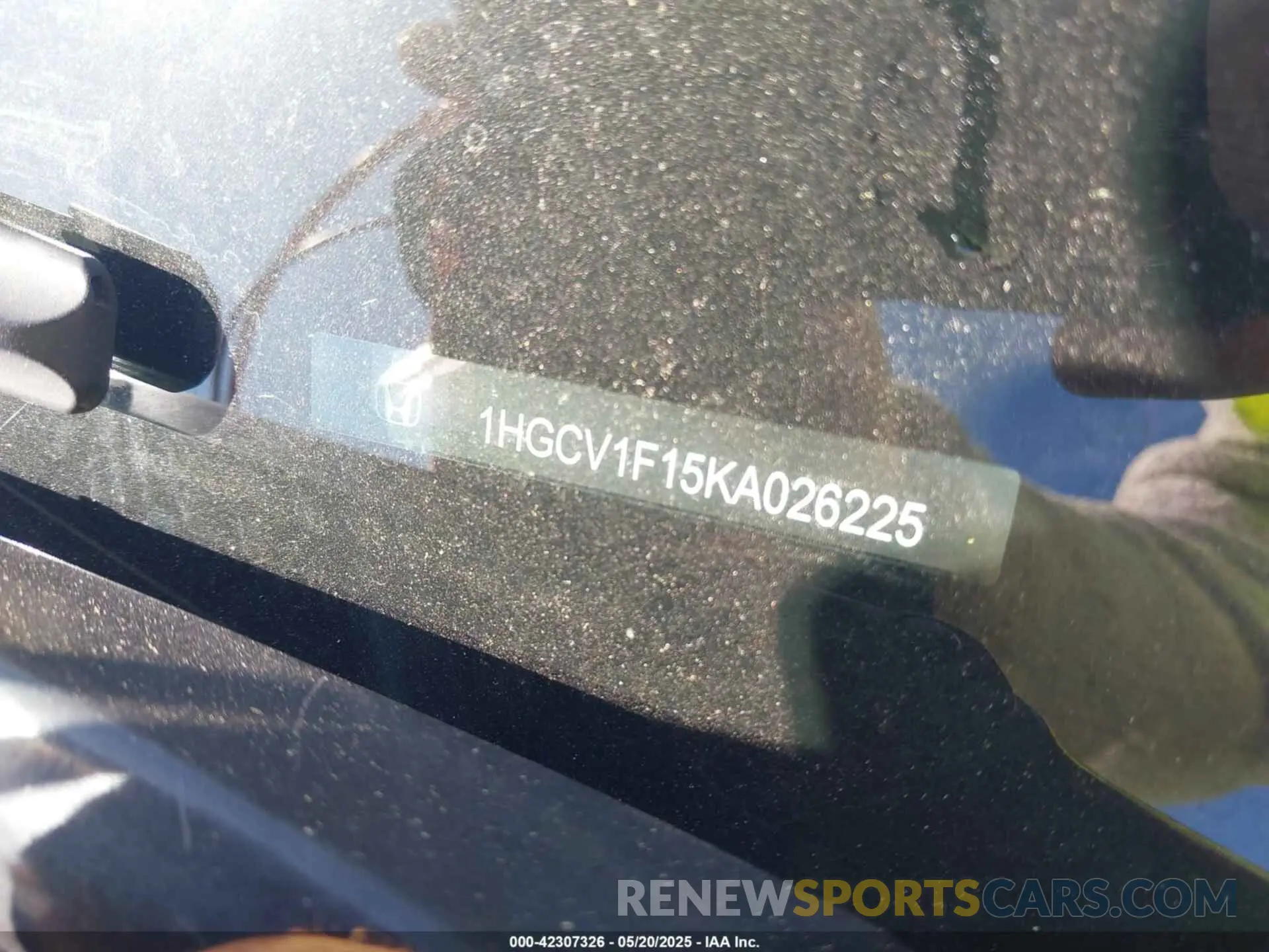 9 Photograph of a damaged car 1HGCV1F15KA026225 HONDA ACCORD 2019