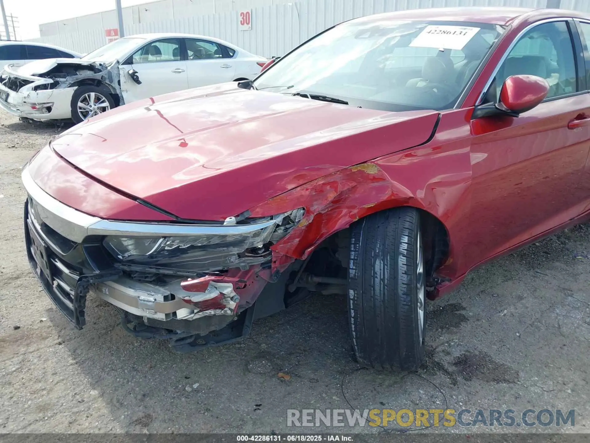 6 Photograph of a damaged car 1HGCV1F17KA038022 HONDA ACCORD 2019