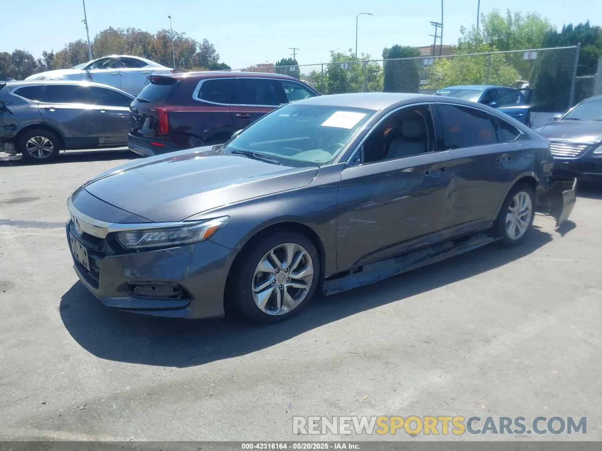 2 Photograph of a damaged car 1HGCV1F18KA076925 HONDA ACCORD 2019