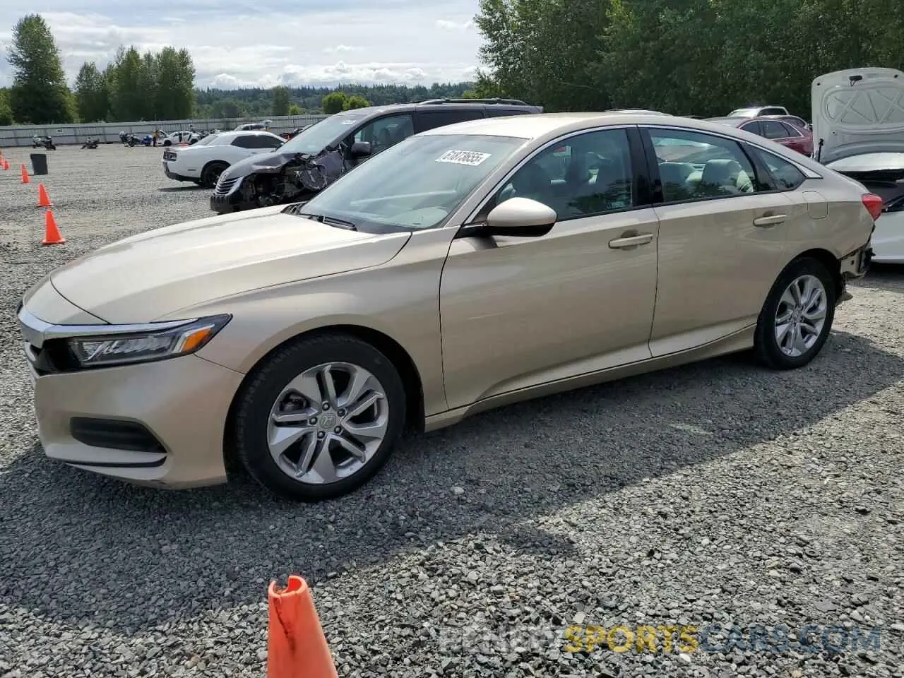 1 Photograph of a damaged car 1HGCV1F19KA136744 HONDA ACCORD 2019