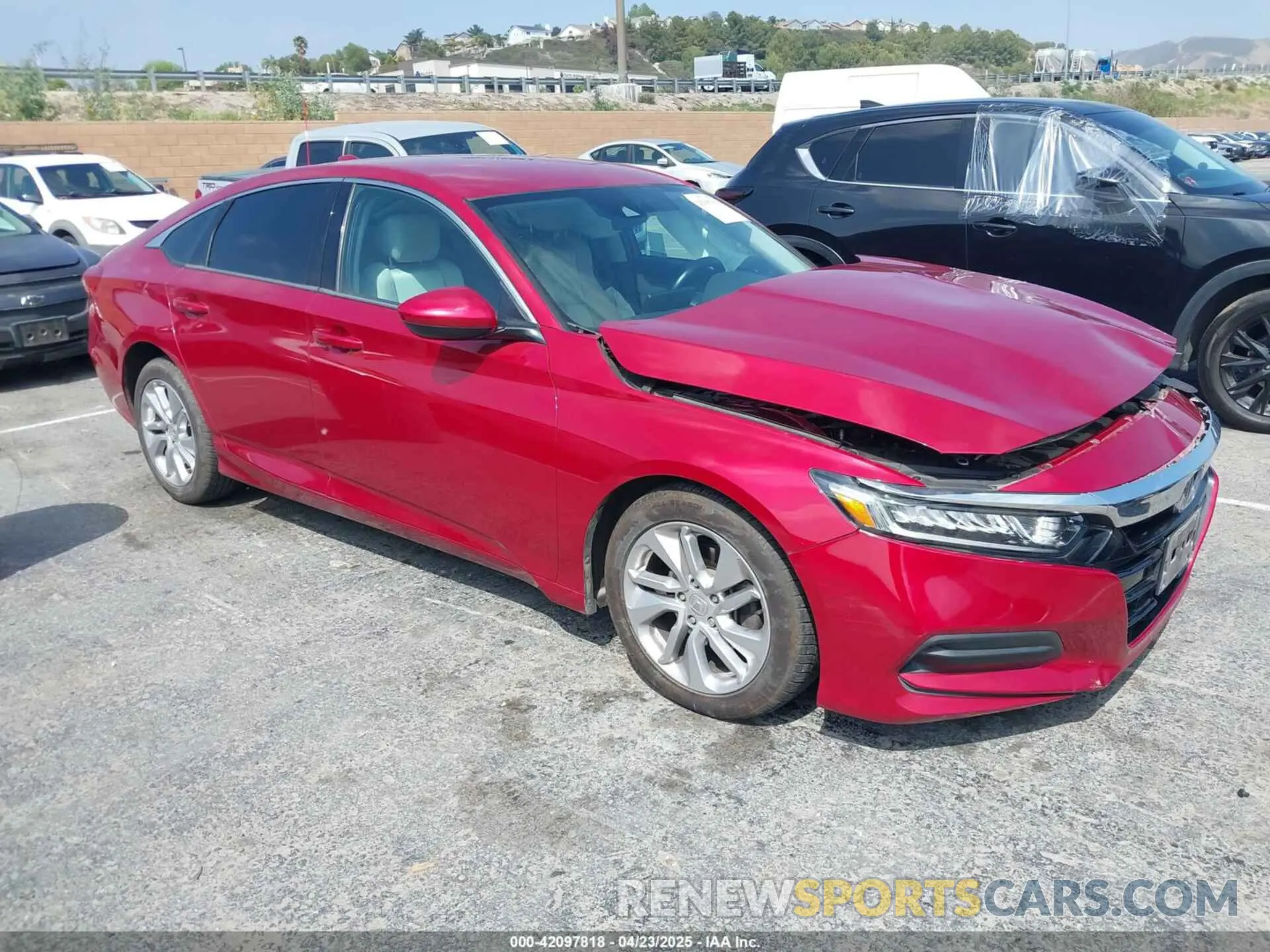 1 Photograph of a damaged car 1HGCV1F19KA151258 HONDA ACCORD 2019