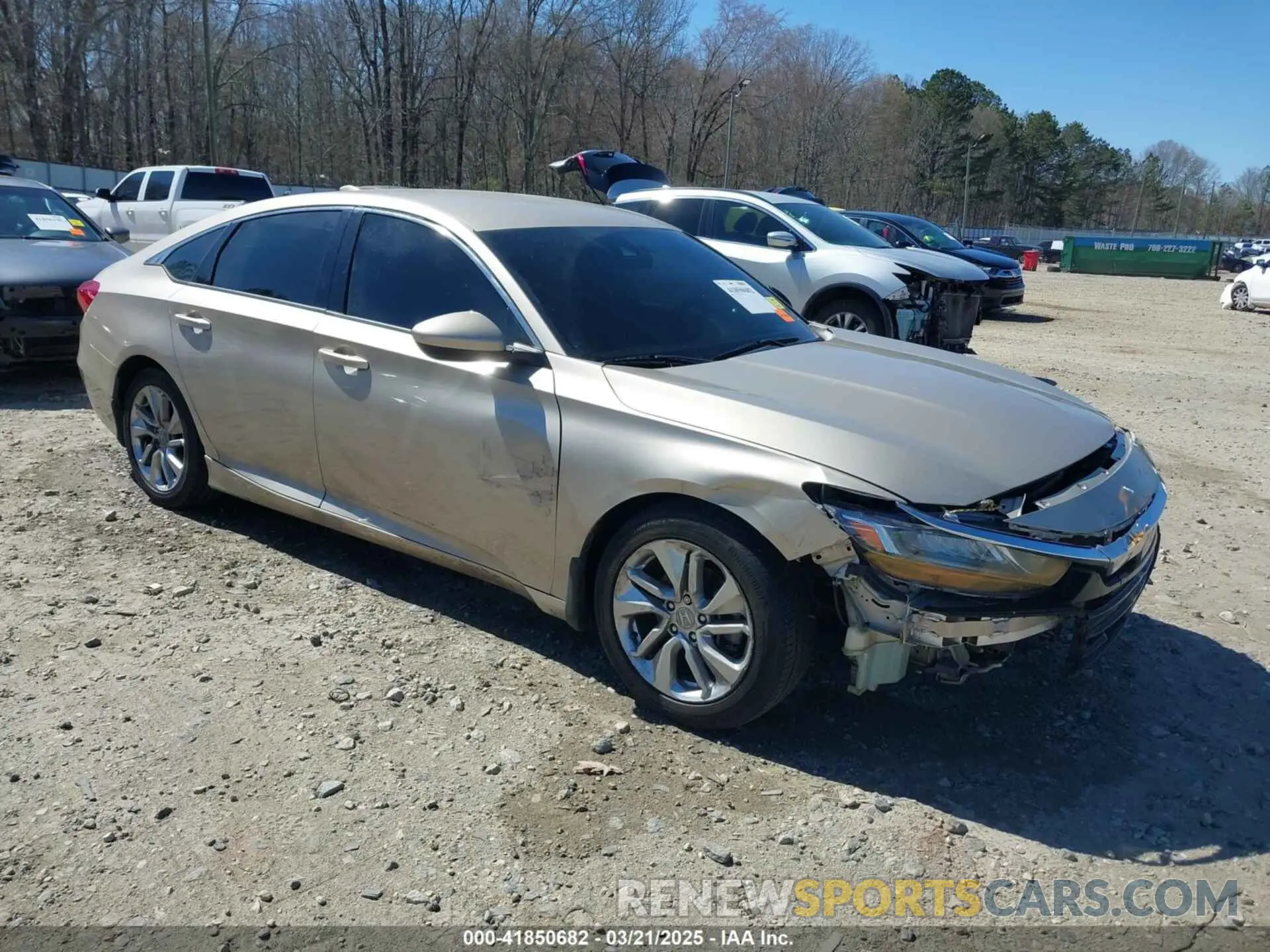 1 Photograph of a damaged car 1HGCV1F1XKA093581 HONDA ACCORD 2019
