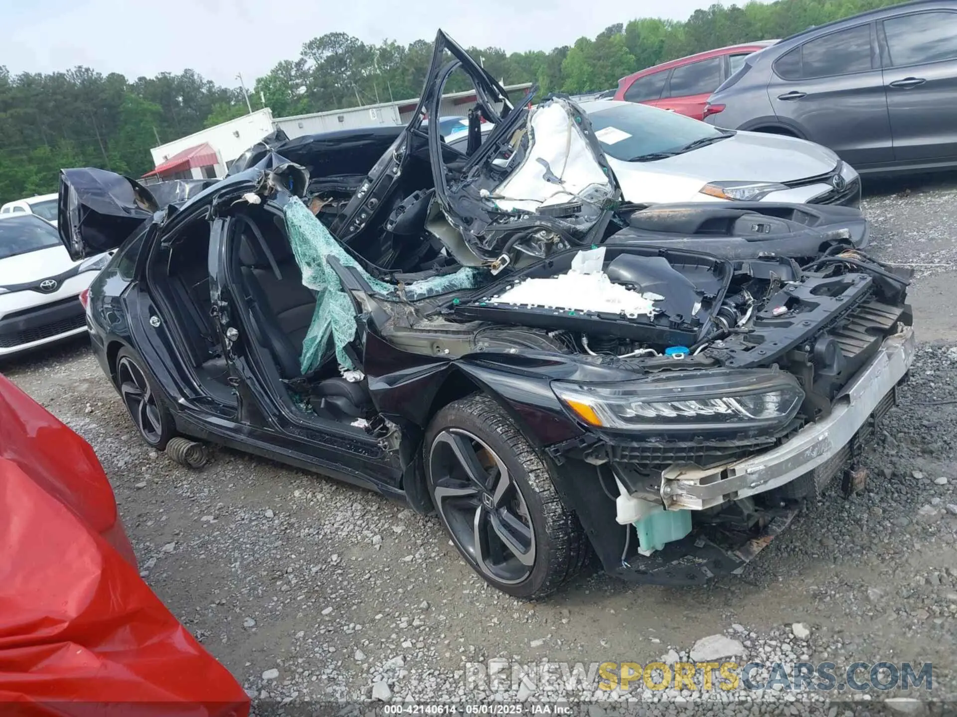1 Photograph of a damaged car 1HGCV1F30KA087029 HONDA ACCORD 2019