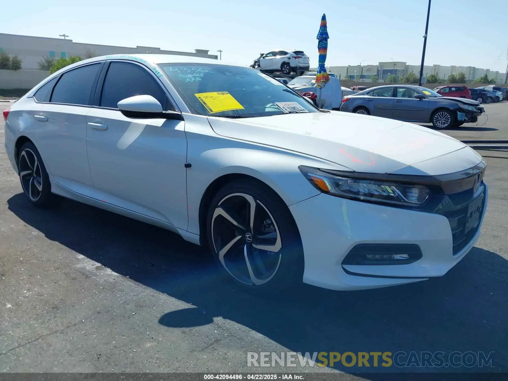 1 Photograph of a damaged car 1HGCV1F31KA015305 HONDA ACCORD 2019