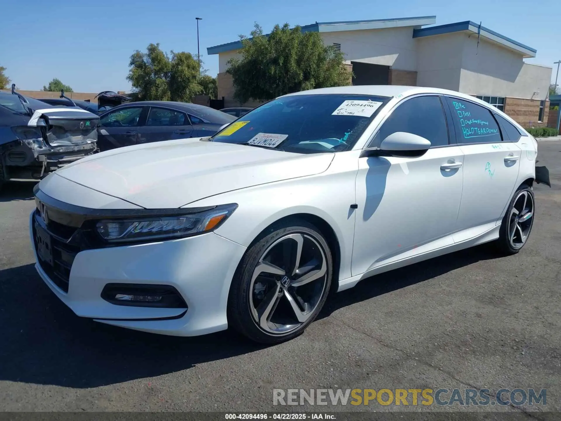 2 Photograph of a damaged car 1HGCV1F31KA015305 HONDA ACCORD 2019
