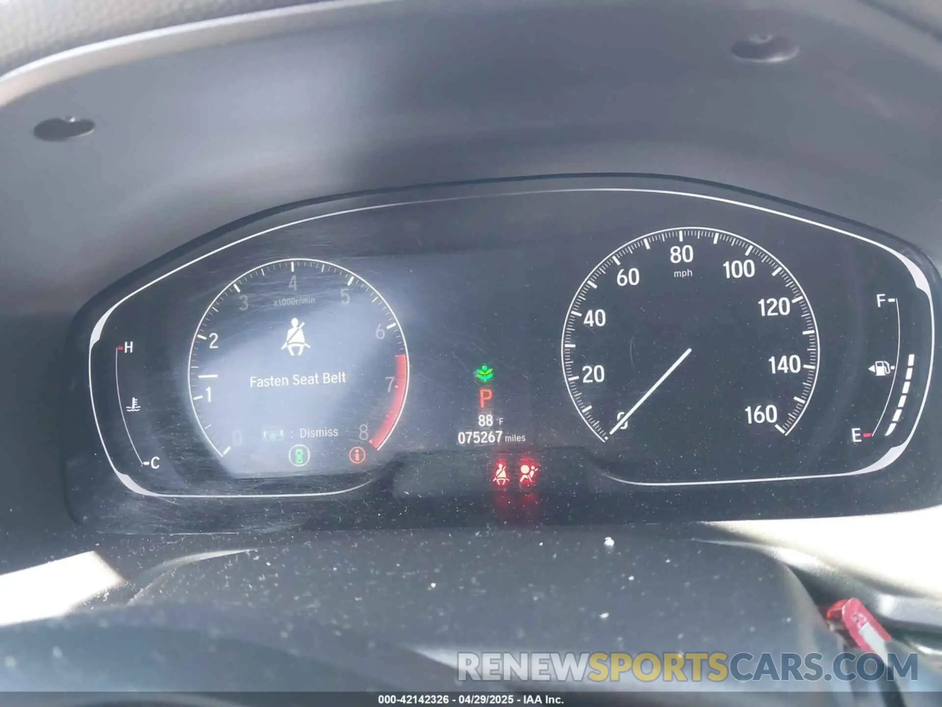 7 Photograph of a damaged car 1HGCV1F31KA055285 HONDA ACCORD 2019
