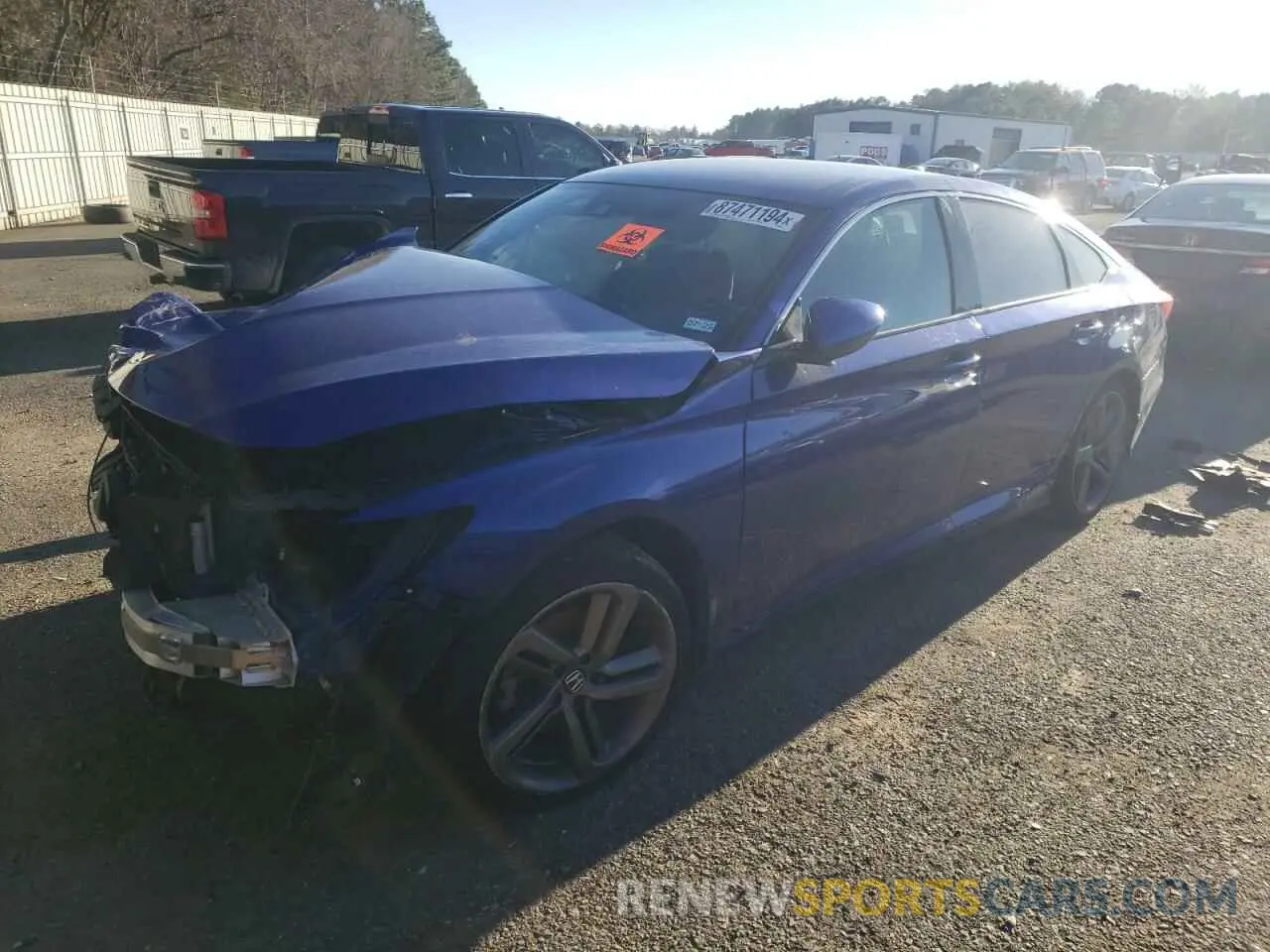 1 Photograph of a damaged car 1HGCV1F34KA083047 HONDA ACCORD 2019
