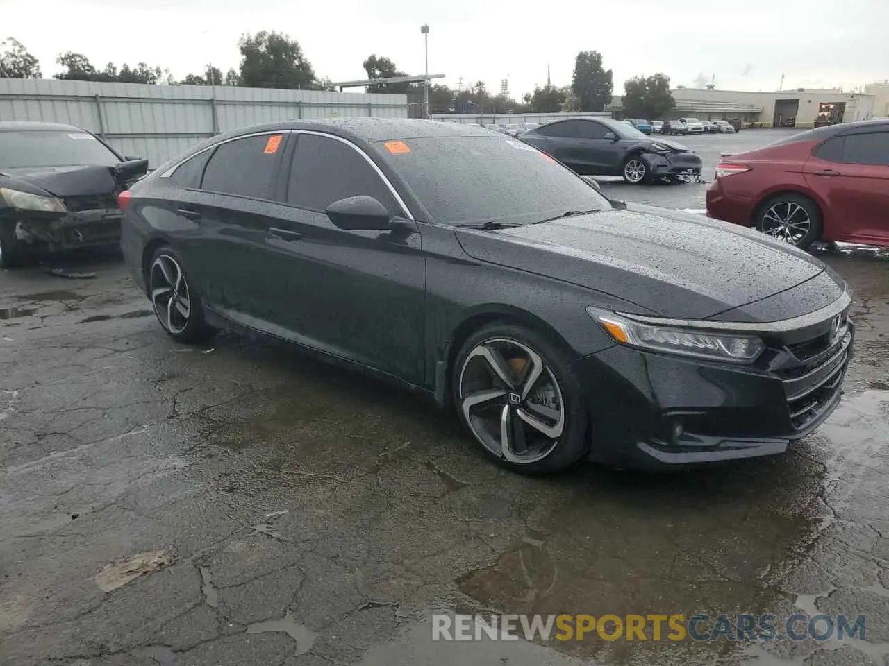 4 Photograph of a damaged car 1HGCV1F35KA045813 HONDA ACCORD 2019