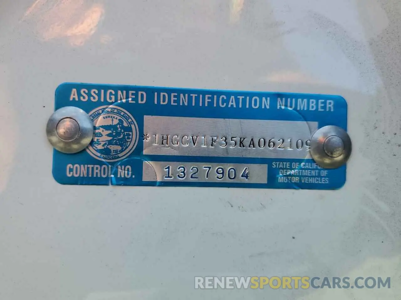 12 Photograph of a damaged car 1HGCV1F35KA062109 HONDA ACCORD 2019