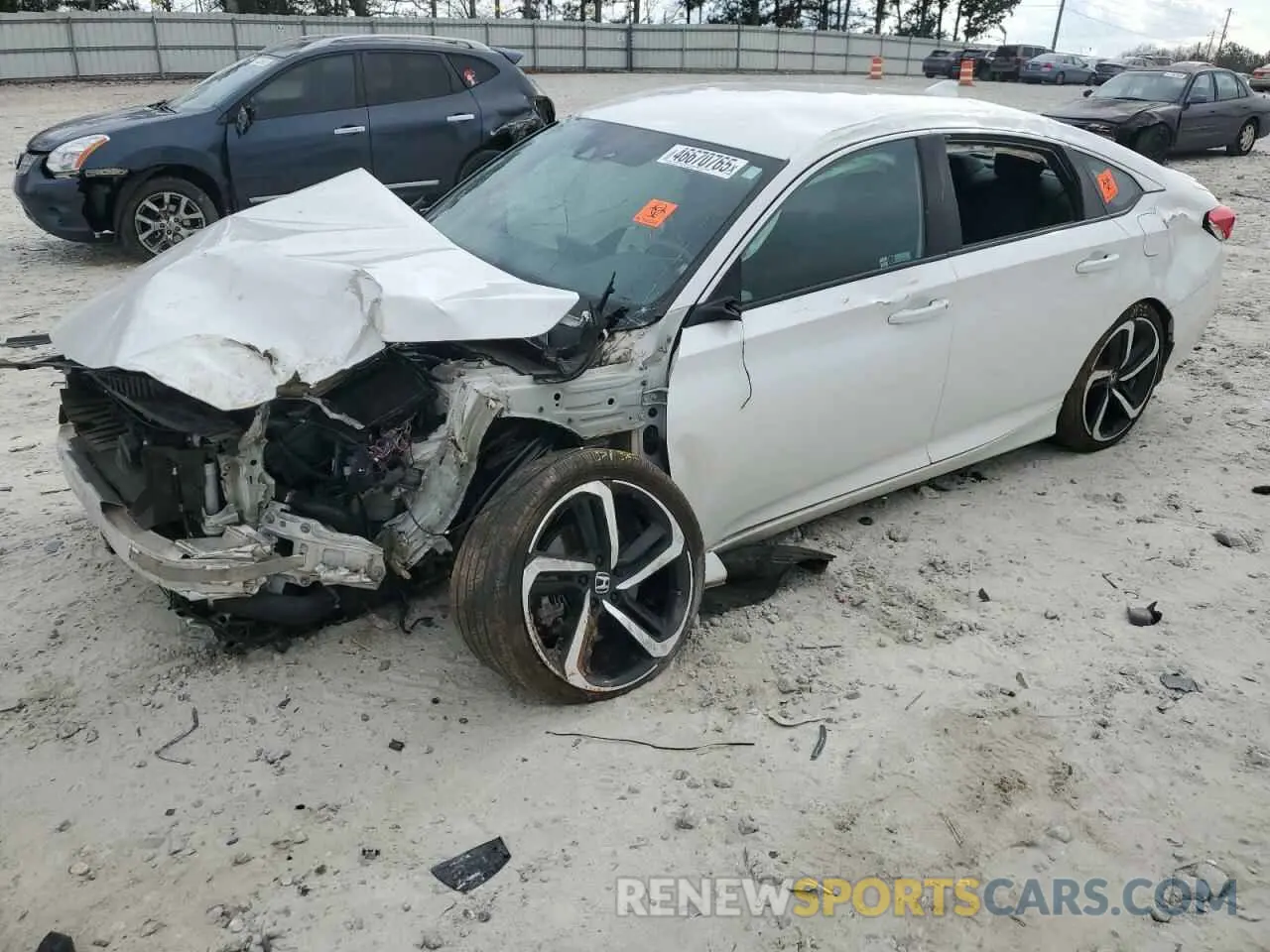 1 Photograph of a damaged car 1HGCV1F35KA107520 HONDA ACCORD 2019