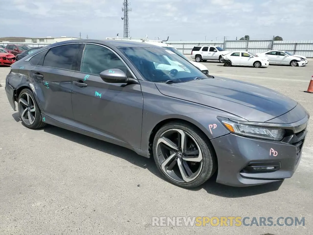 4 Фотография поврежденного автомобиля 1HGCV1F36KA043505 HONDA ACCORD 2019
