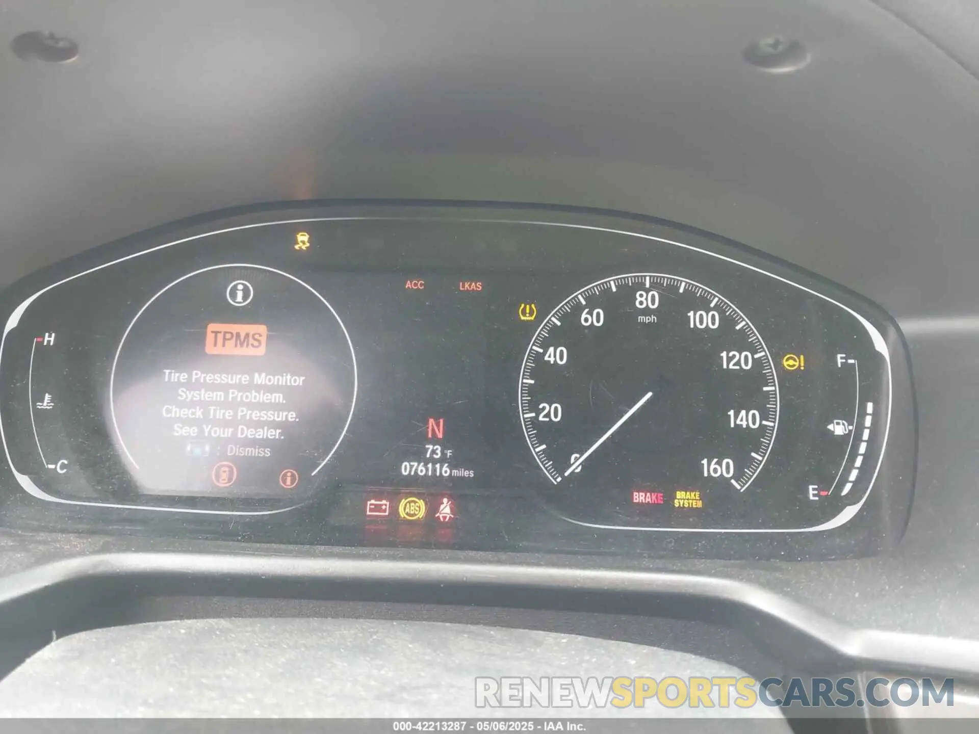 7 Photograph of a damaged car 1HGCV1F44KA170004 HONDA ACCORD 2019