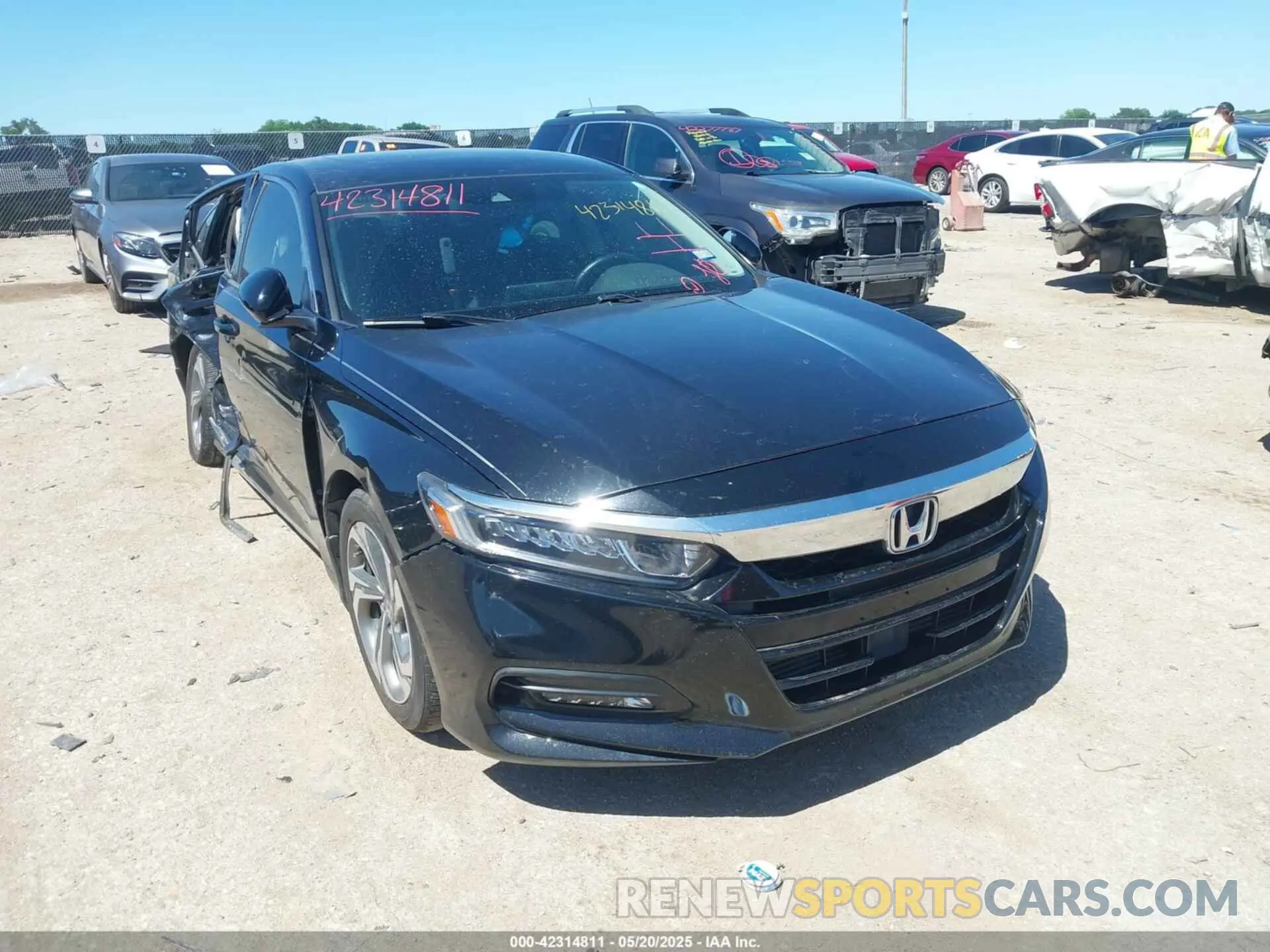 1 Photograph of a damaged car 1HGCV1F50KA128387 HONDA ACCORD 2019