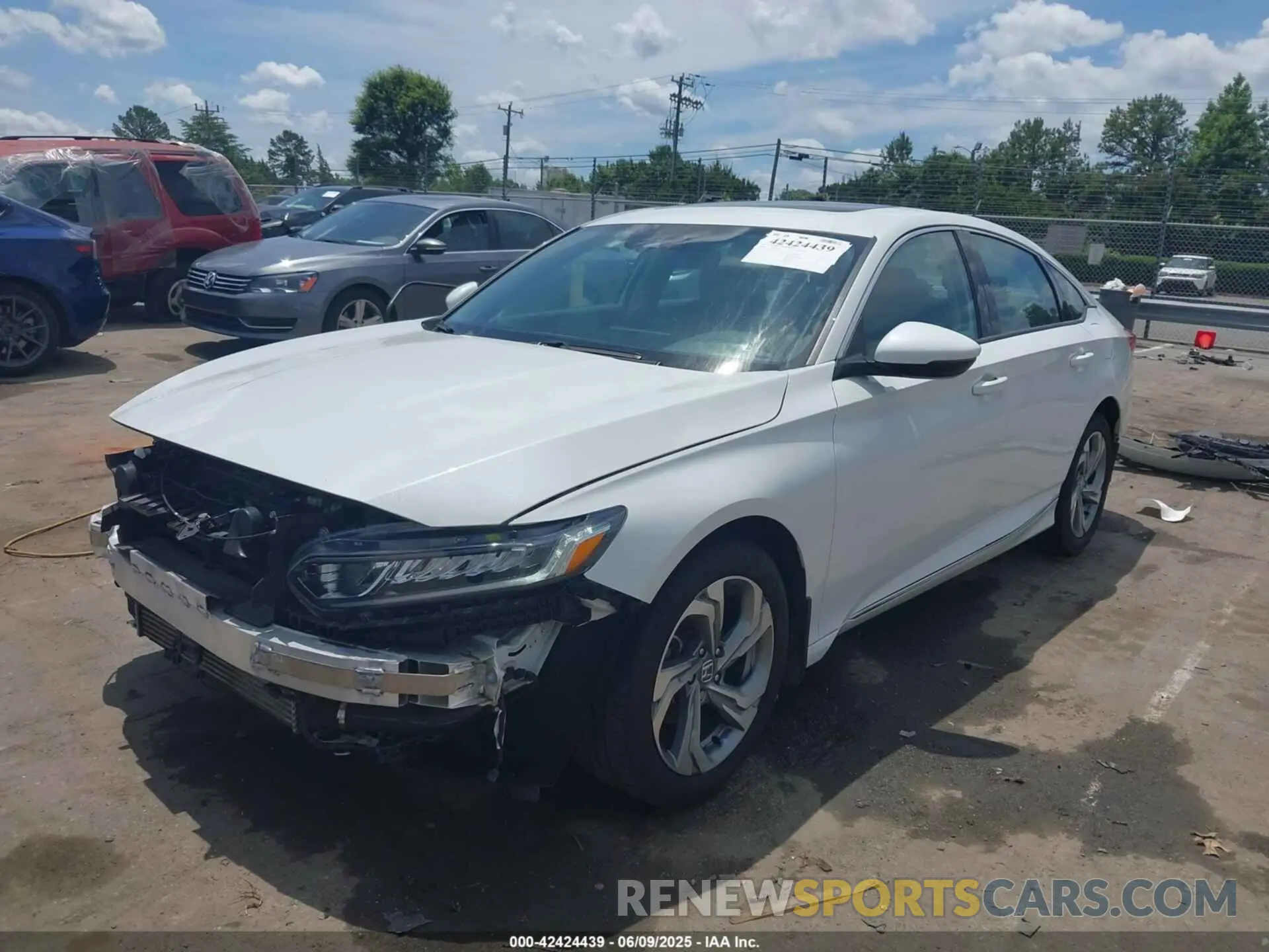 2 Photograph of a damaged car 1HGCV1F57KA004052 HONDA ACCORD 2019