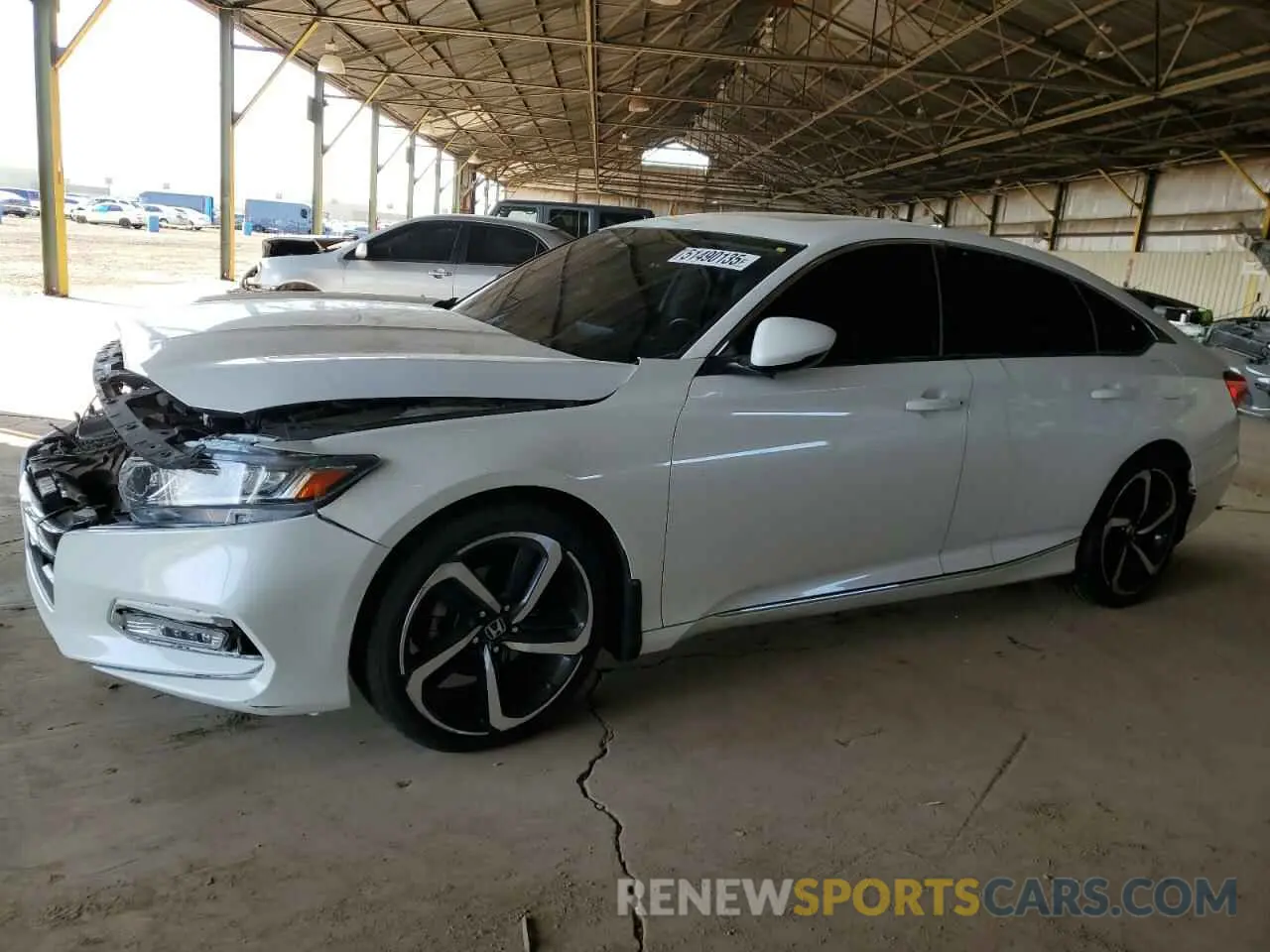 1 Photograph of a damaged car 1HGCV1F58KA040302 HONDA ACCORD 2019