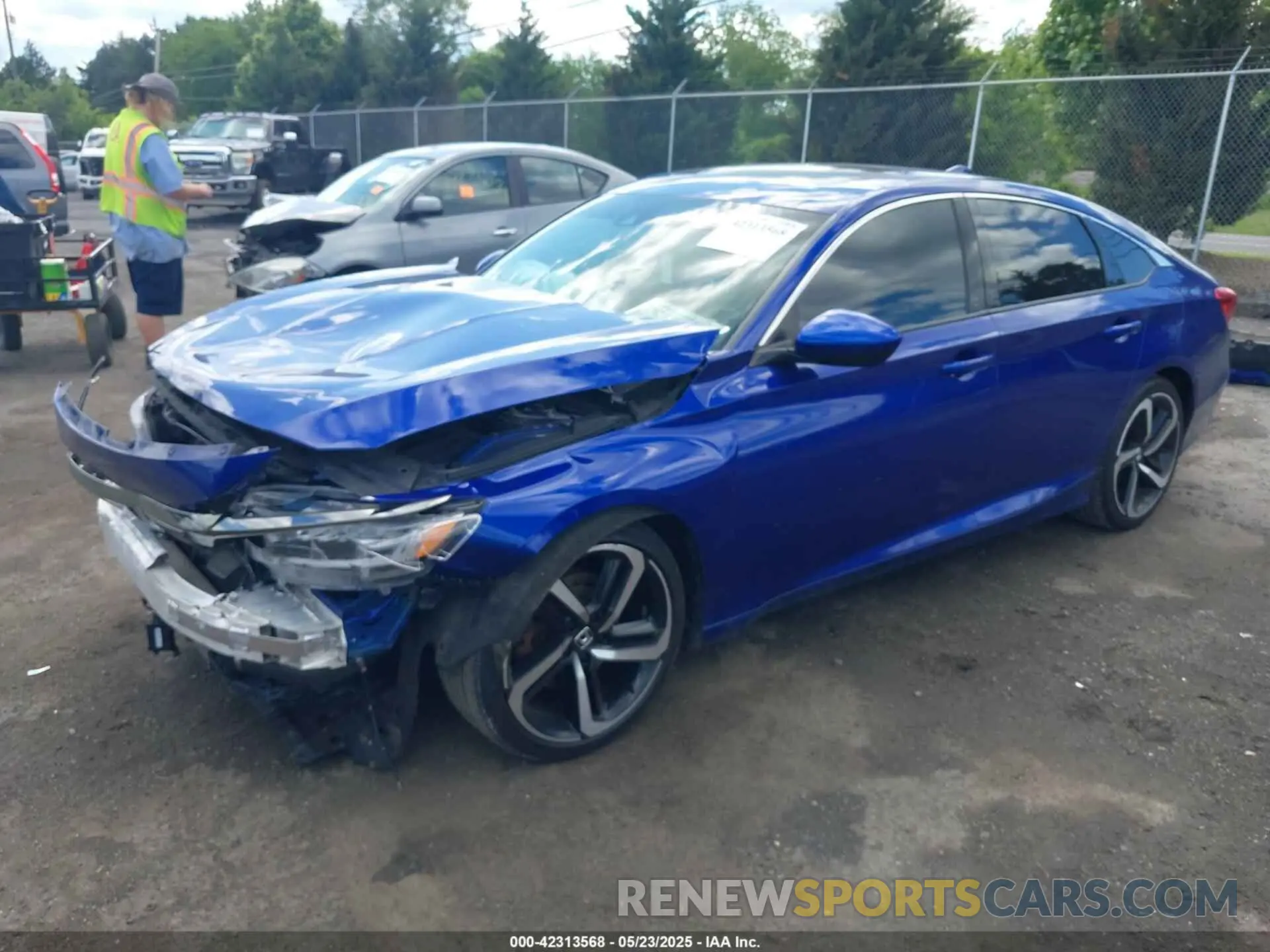 2 Photograph of a damaged car 1HGCV2F30KA008643 HONDA ACCORD 2019