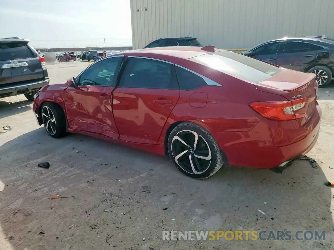 2 Photograph of a damaged car 1HGCV2F33KA010208 HONDA ACCORD 2019