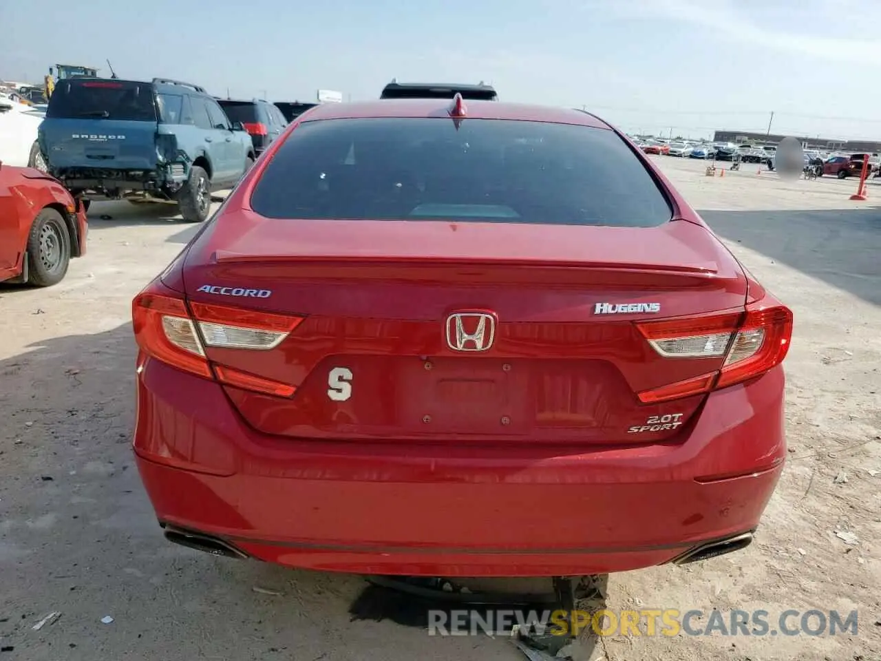 6 Photograph of a damaged car 1HGCV2F33KA010208 HONDA ACCORD 2019
