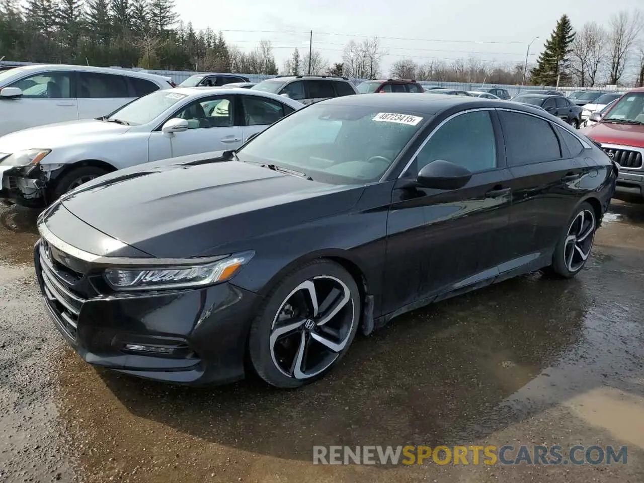 1 Photograph of a damaged car 1HGCV2F33KA800754 HONDA ACCORD 2019