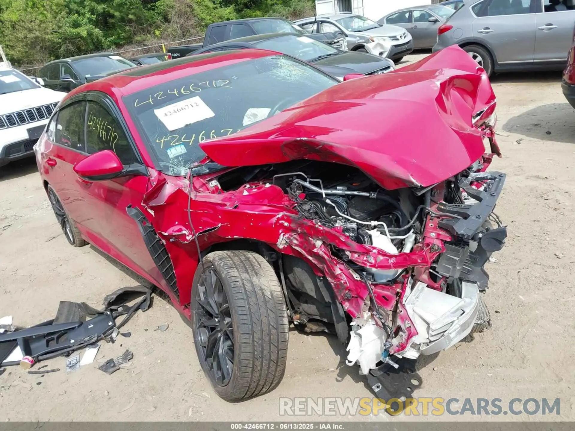 1 Photograph of a damaged car 1HGCV2F38KA021317 HONDA ACCORD 2019