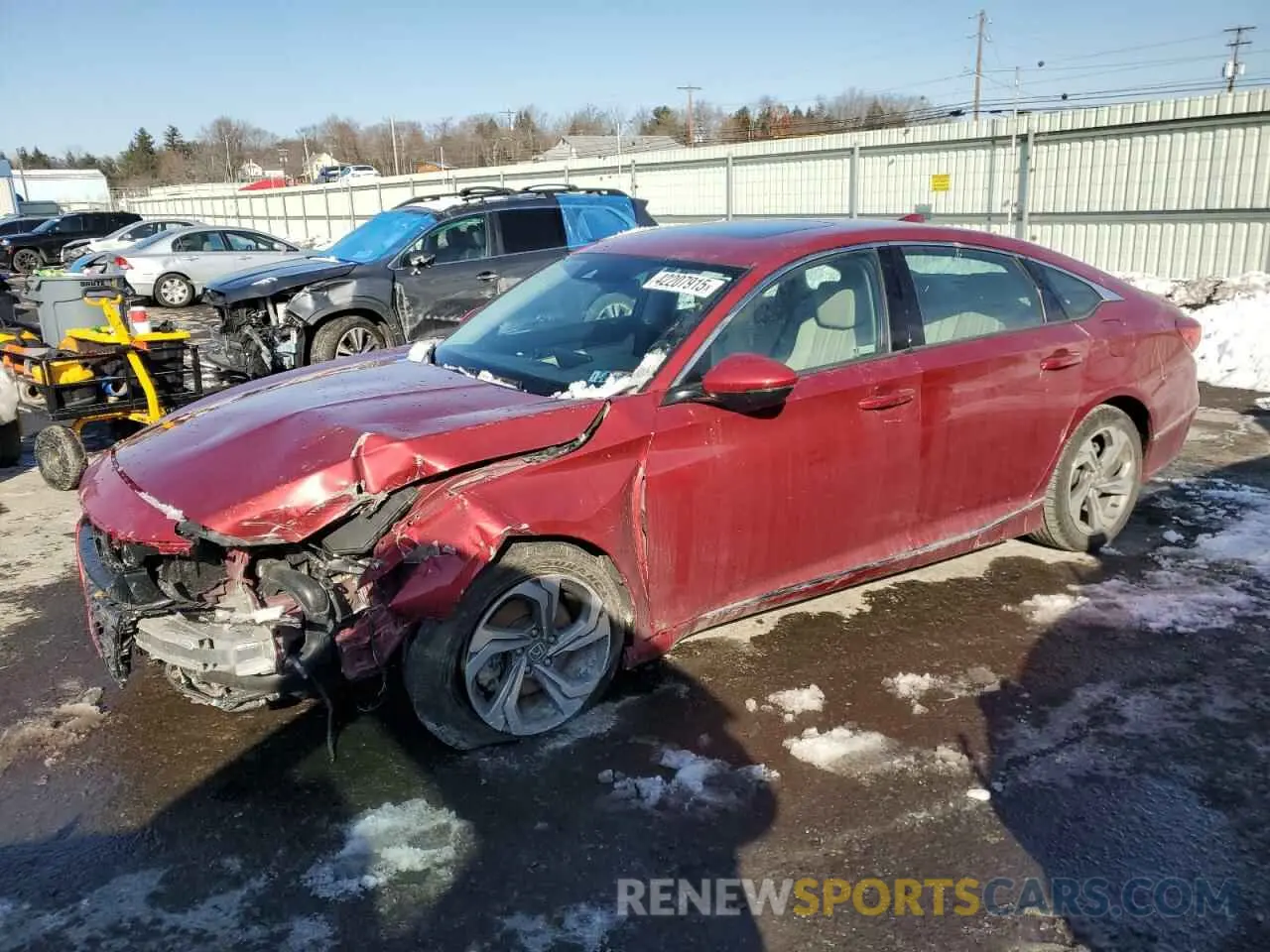 1 Photograph of a damaged car 1HGCV2F56KA018174 HONDA ACCORD 2019
