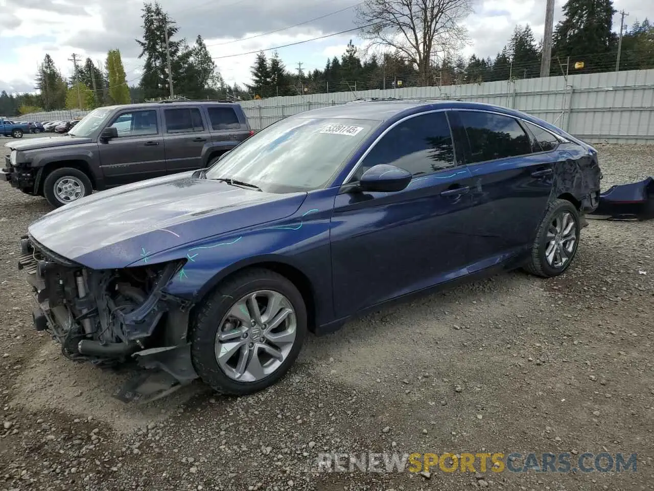 1 Фотография поврежденного автомобиля 1HGCV1F1XLA091489 HONDA ACCORD 2020